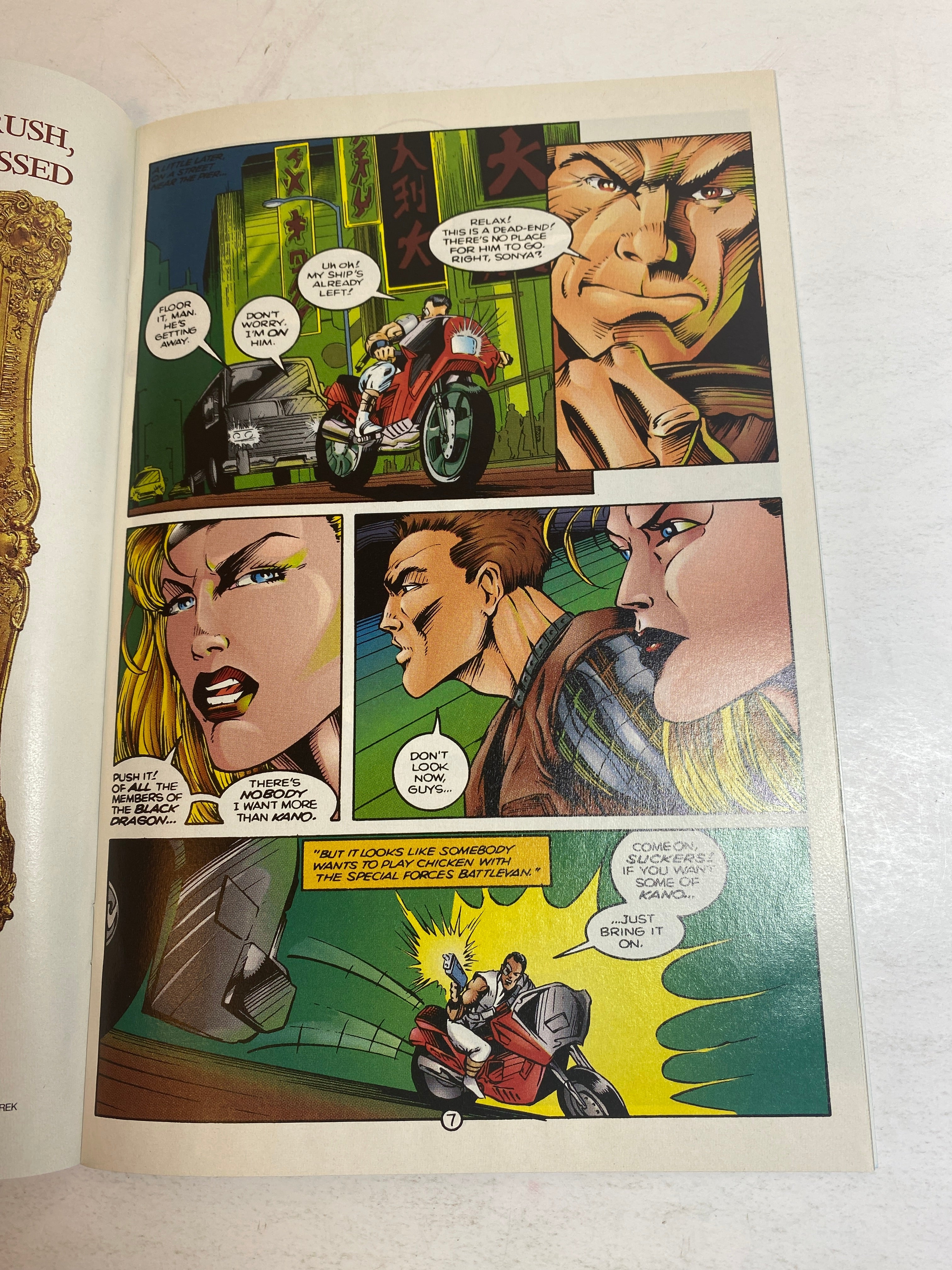 Mortal Kombat Blood and Thunder #1 Holo Cover Malibu Comic 1994