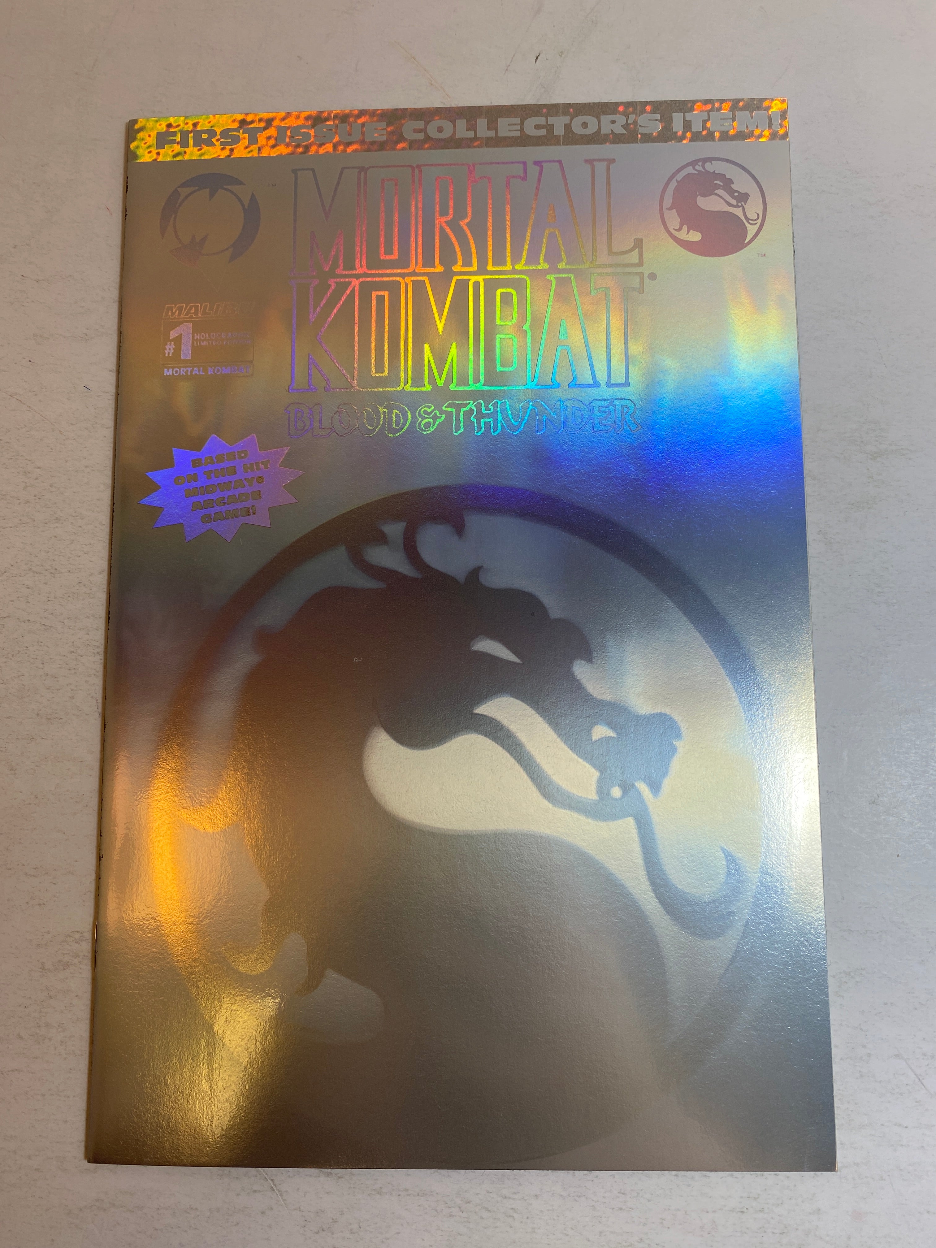 Mortal Kombat Blood and Thunder #1 Holo Cover Malibu Comic 1994