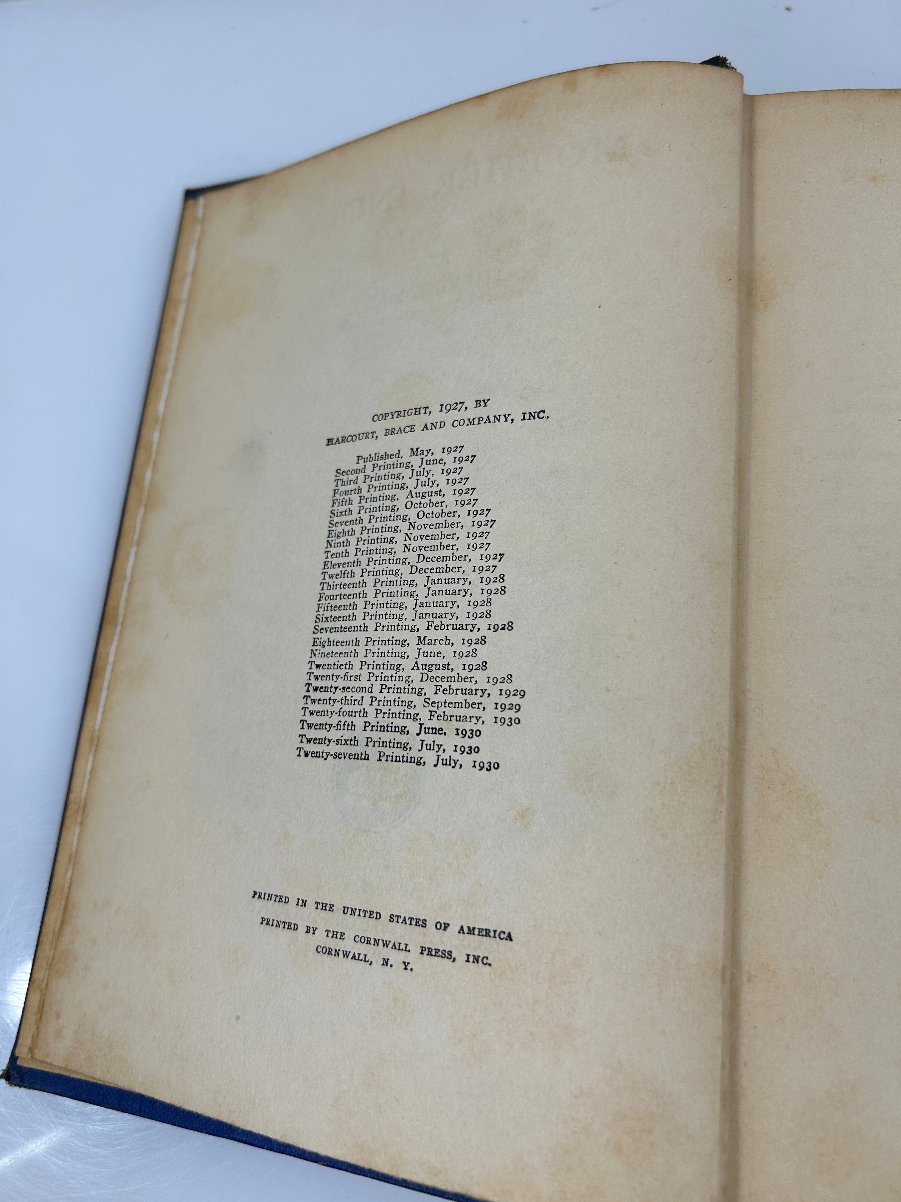 Mother India by Katherine Mayo Blue Ribbon Books 27th Print 1930 HC