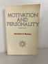 Motivation & Personality by Abraham Maslow Second Edition 1970 SC
