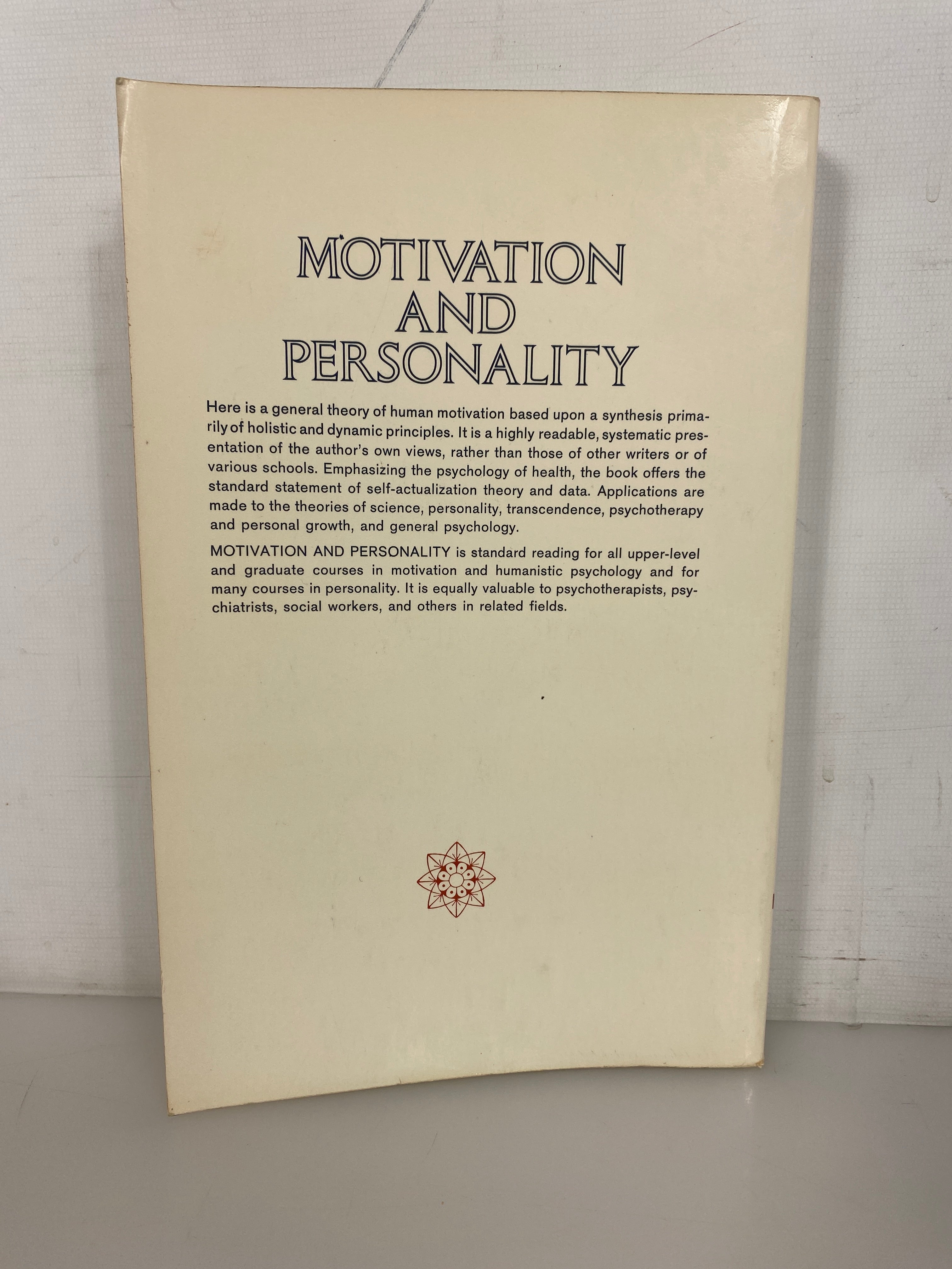 Motivation & Personality by Abraham Maslow Second Edition 1970 SC