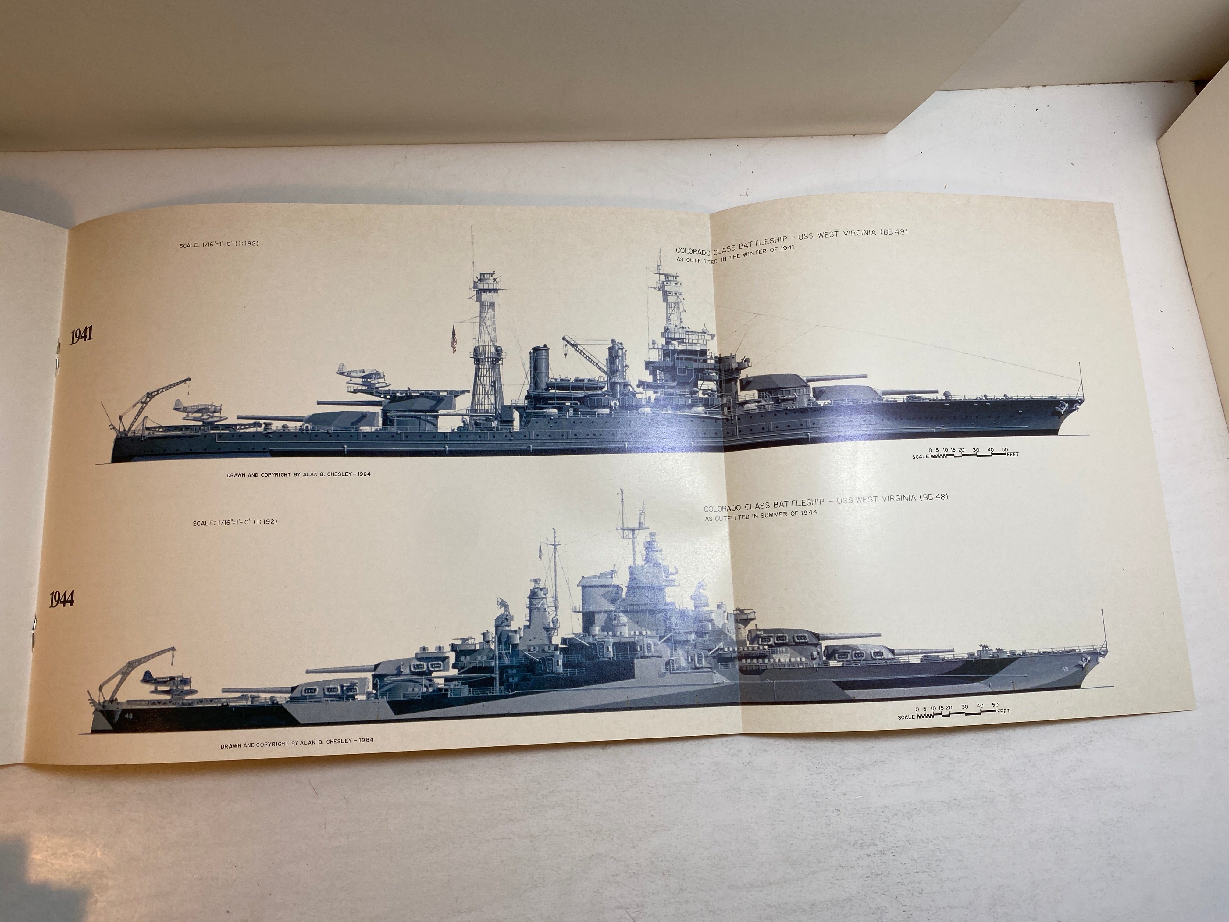 Mountaineer Battlewagon USS West Virginia BB-48 SC 1985