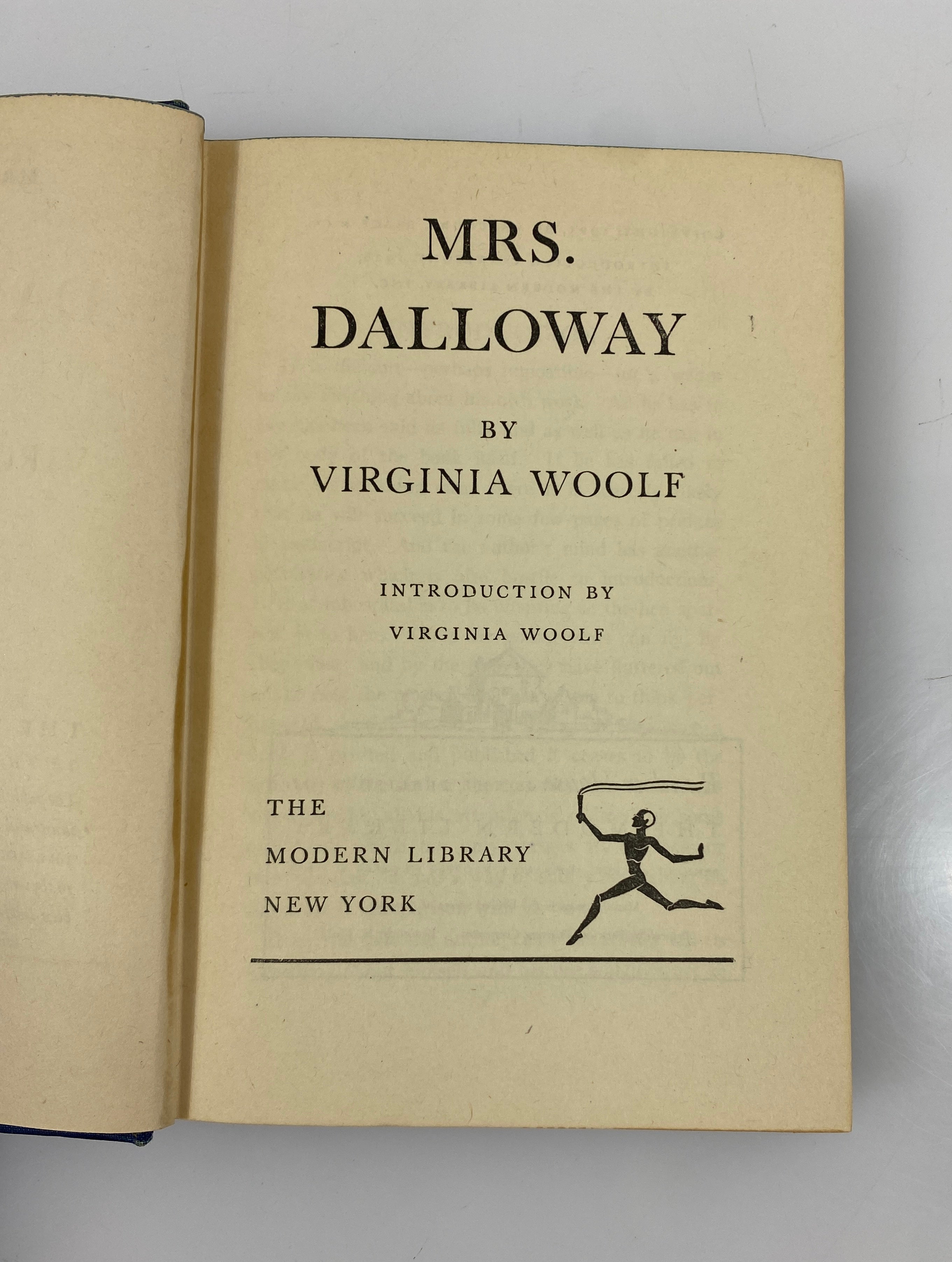 Mrs. Dalloway by Virginia Woolf Modern Library, Inc. 1928 HC
