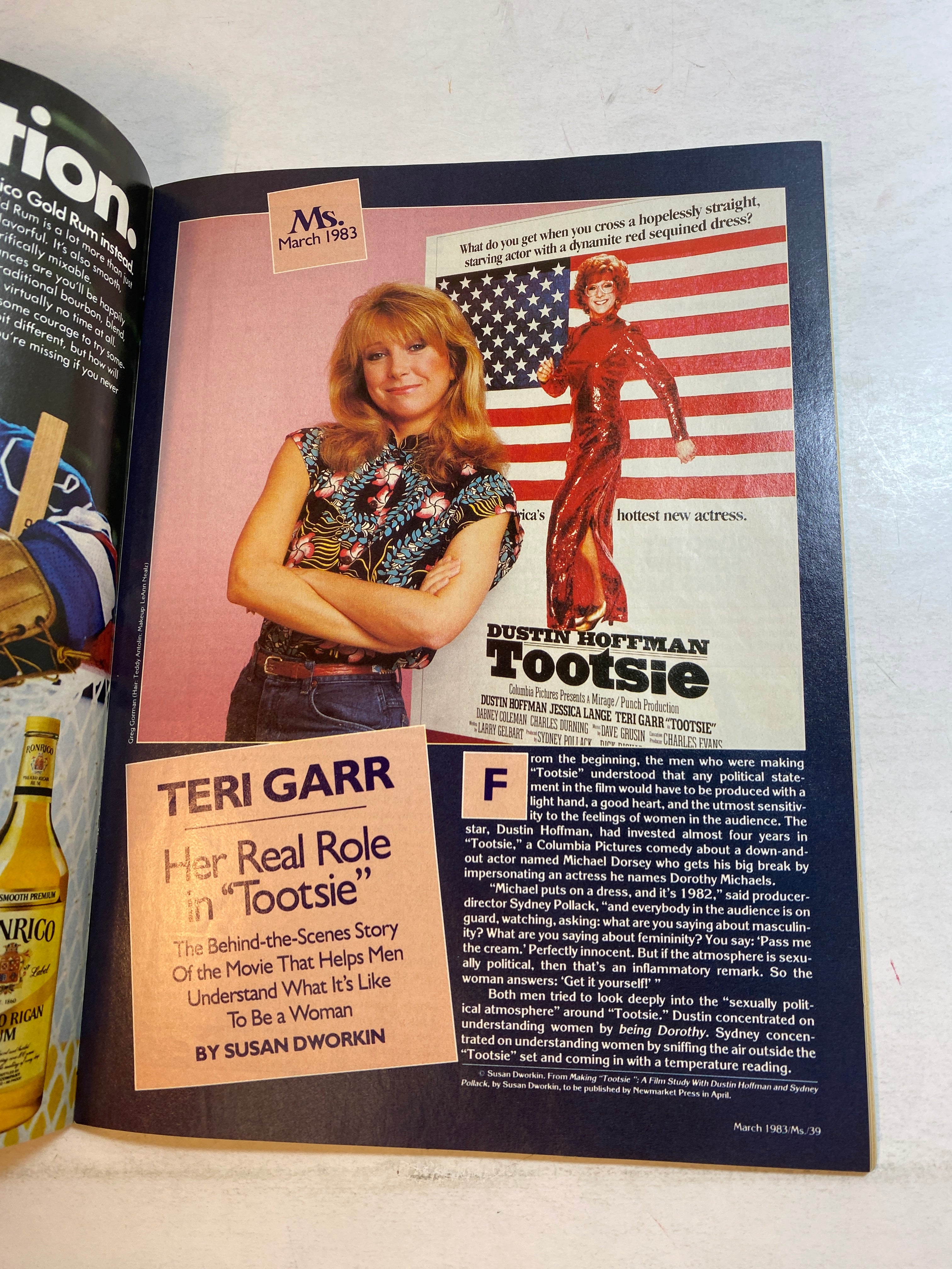 Ms. Magazine March 1983 Teri Garr Tootsie