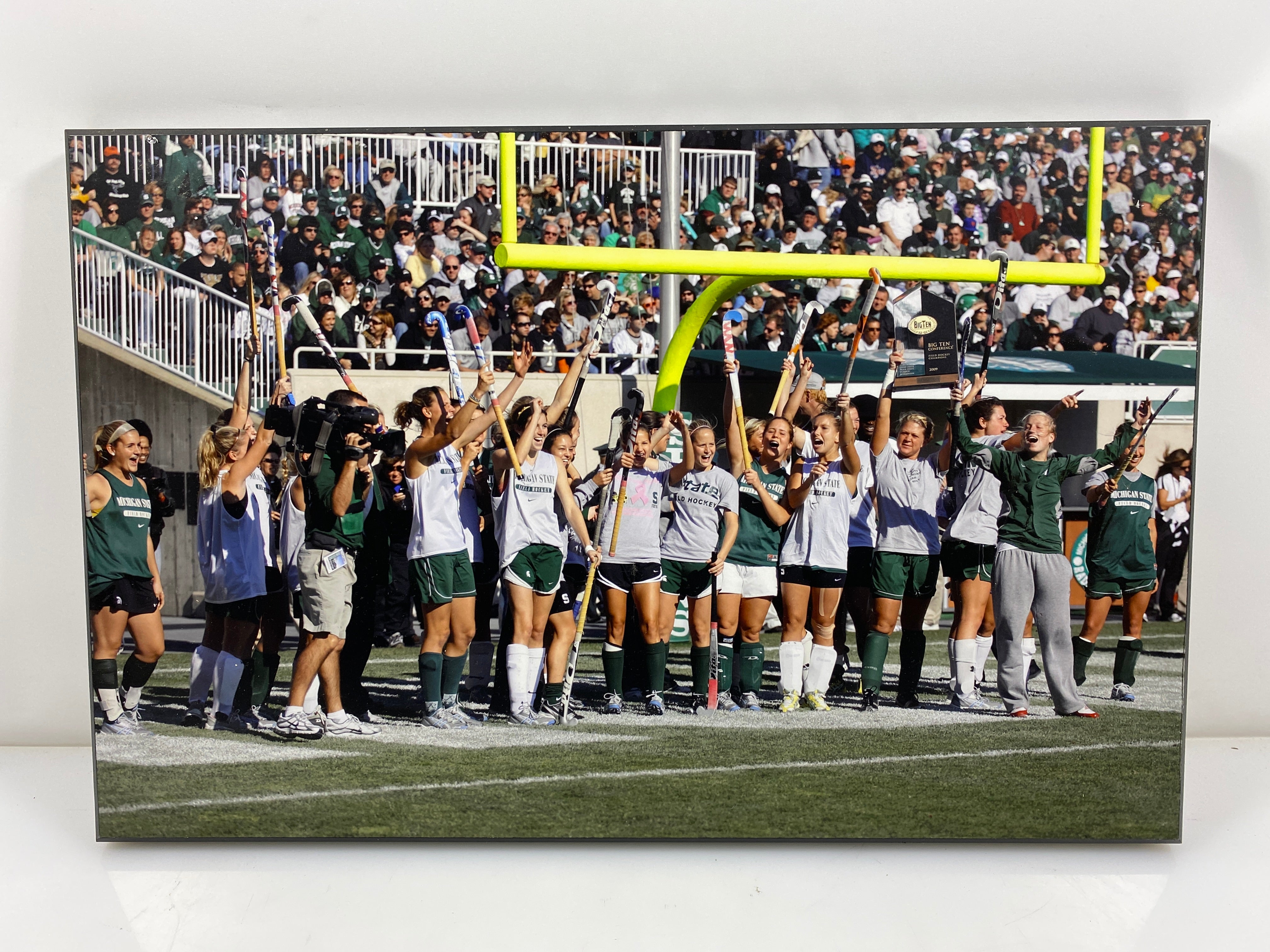 MSU 2009 BIG10 Women's Field Hockey Championship Football Game Recognition Small Sized Plaque