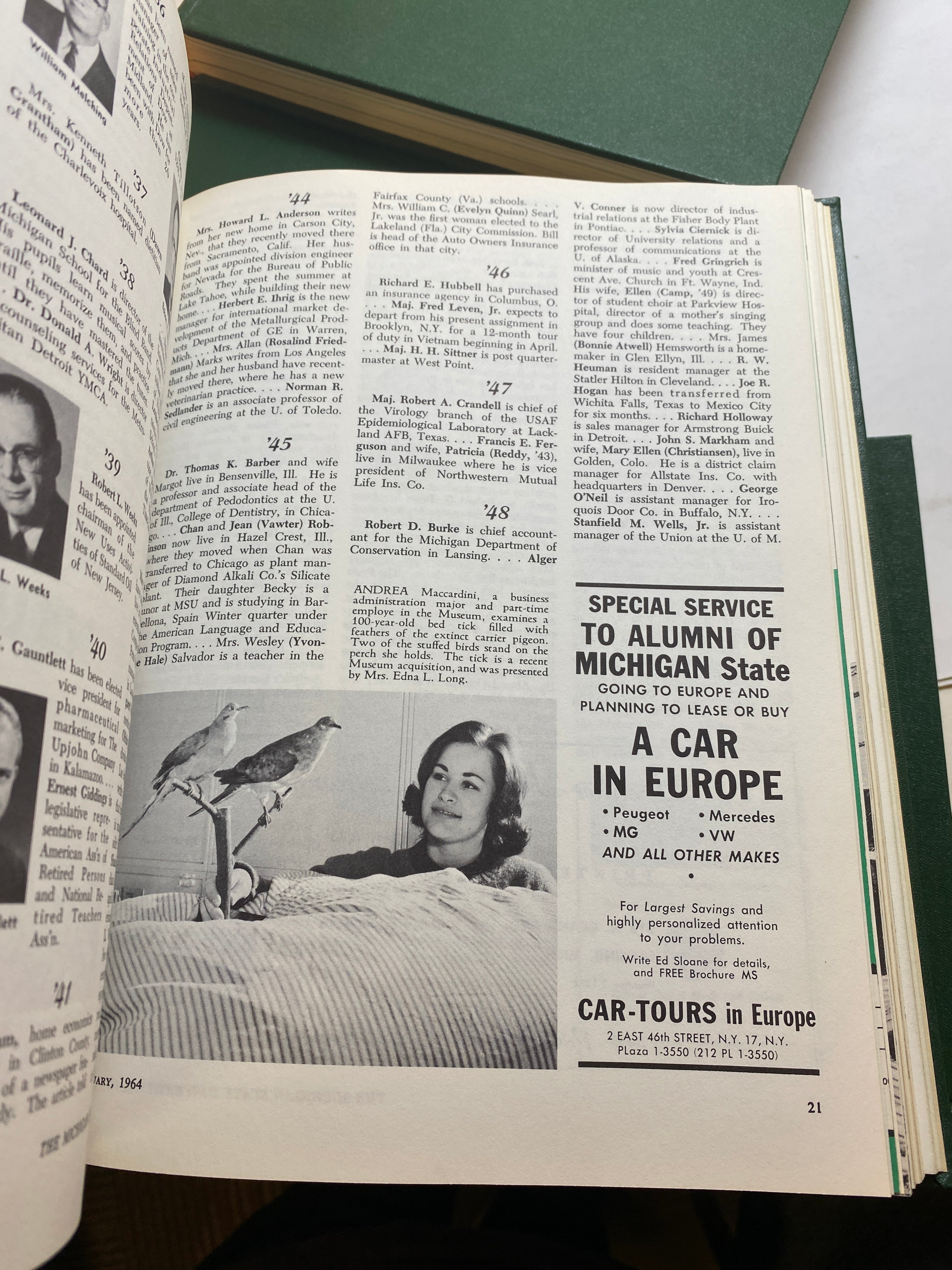 MSU Alumni Magazine Library Bound Complete Years 1960-1965