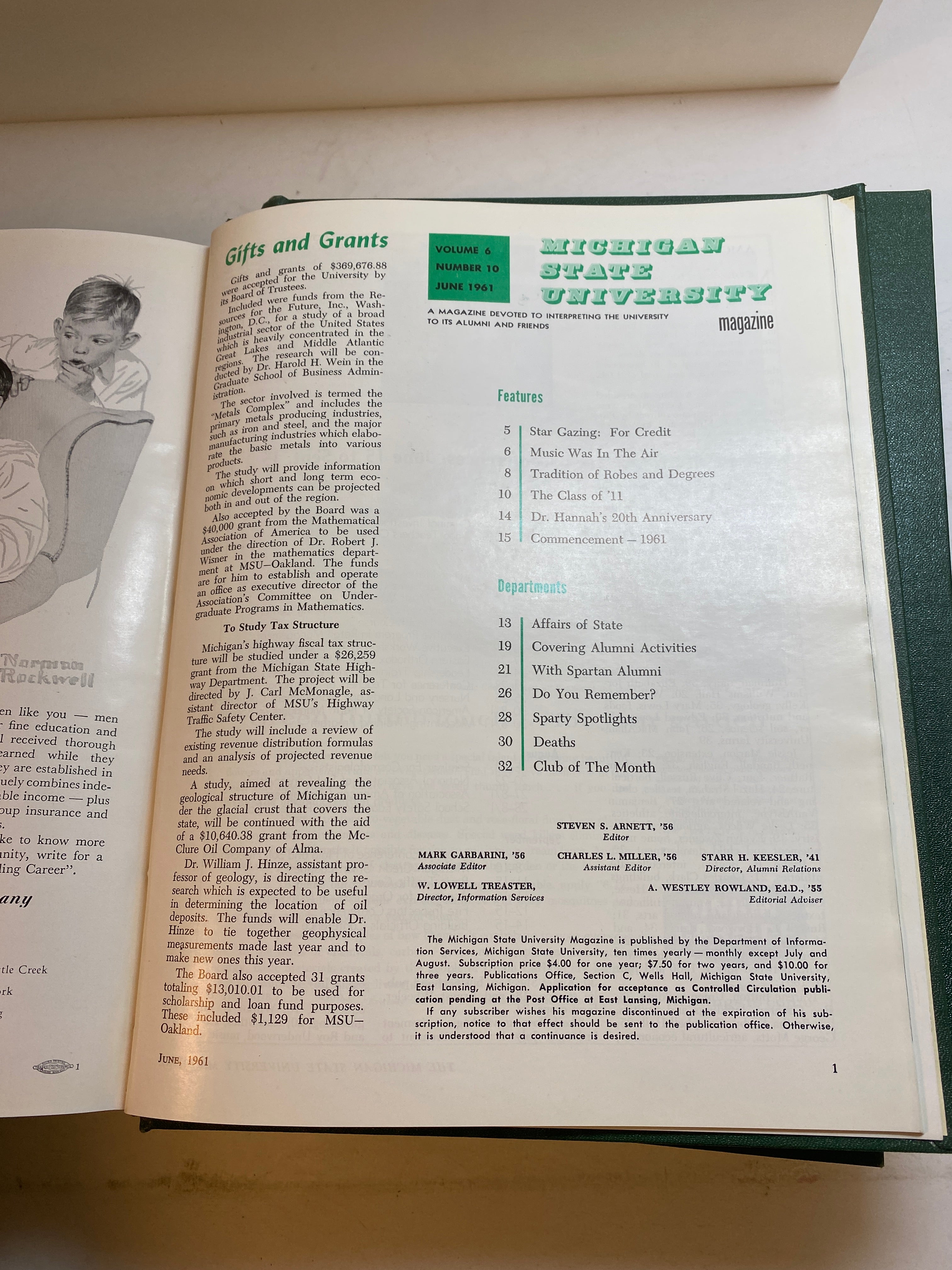 MSU Alumni Magazine Library Bound Complete Years 1960-1965