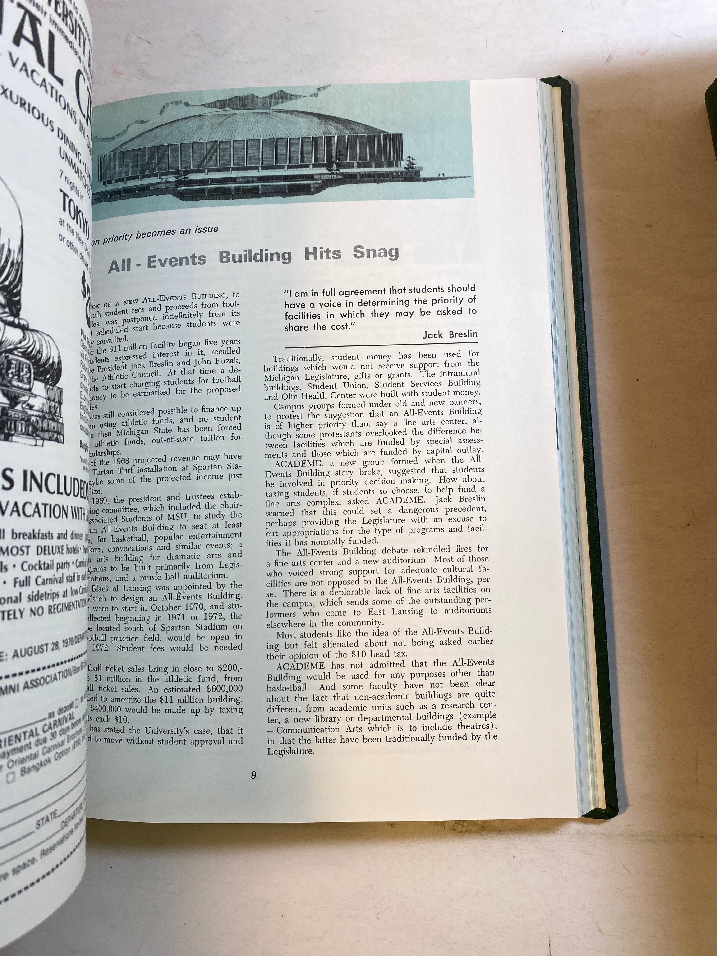 MSU Alumni Magazine Library Bound Complete Years 1965-1970
