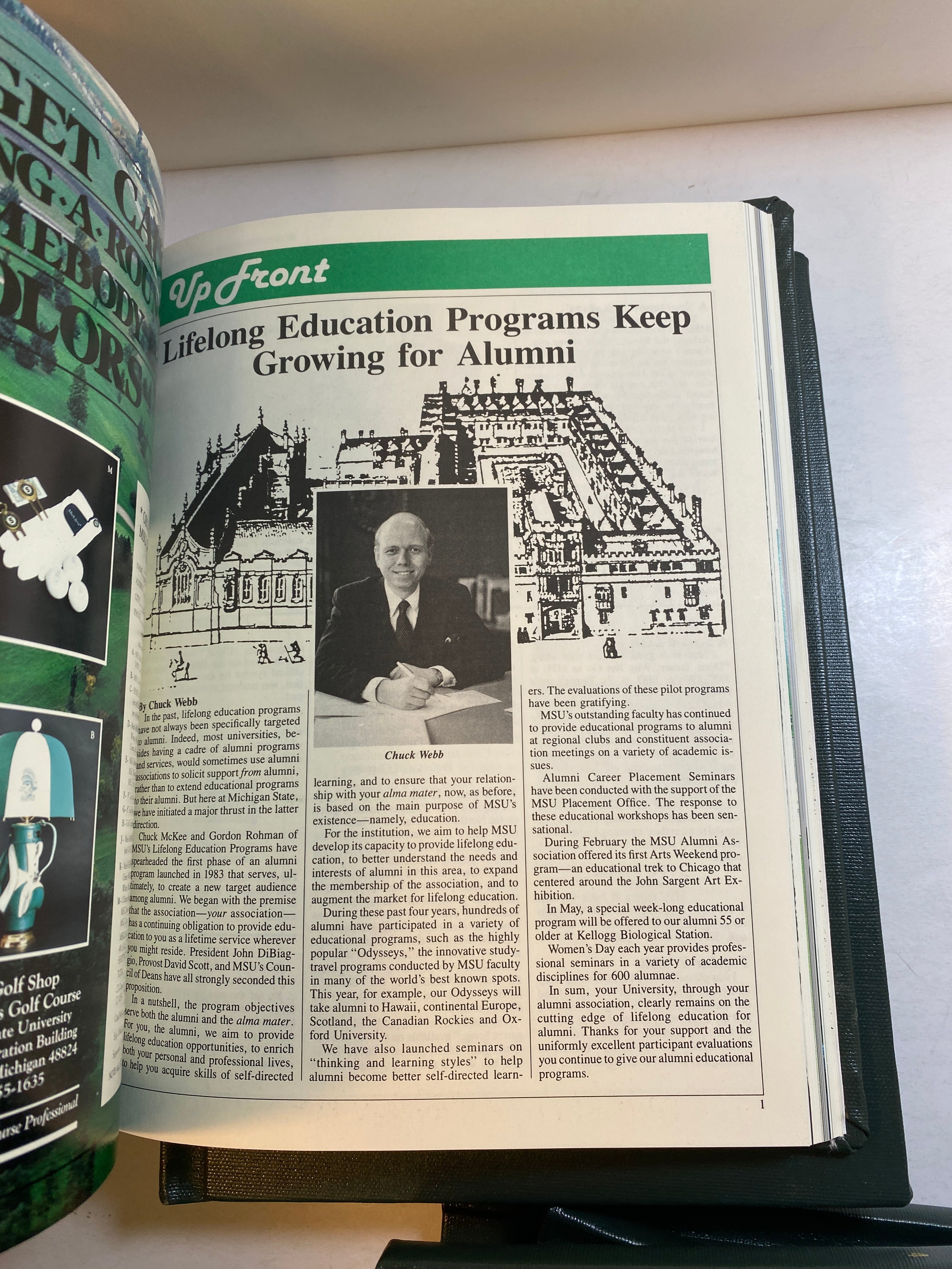 MSU Alumni Magazine Library Bound Complete Years 1983-1989