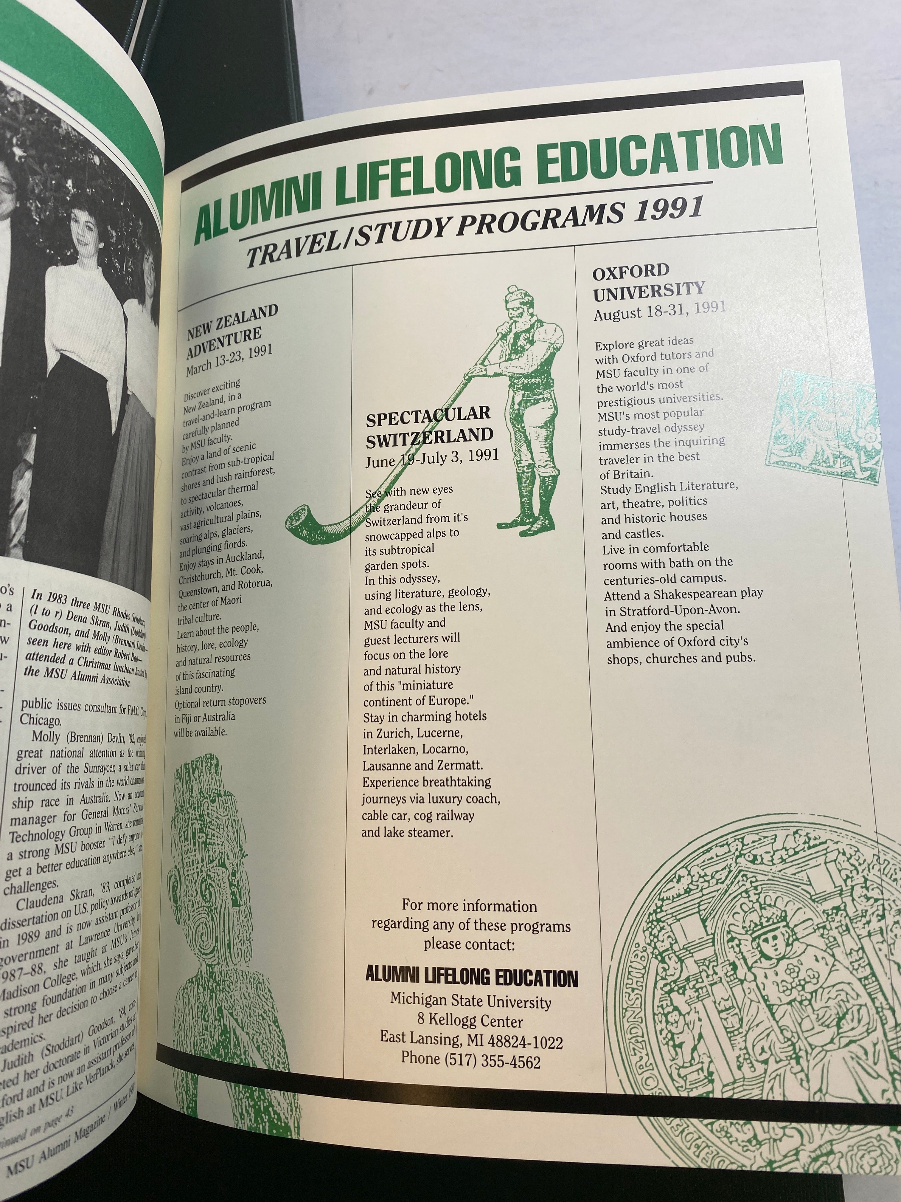 MSU Alumni Magazine Library Bound Complete Years 1990-1994