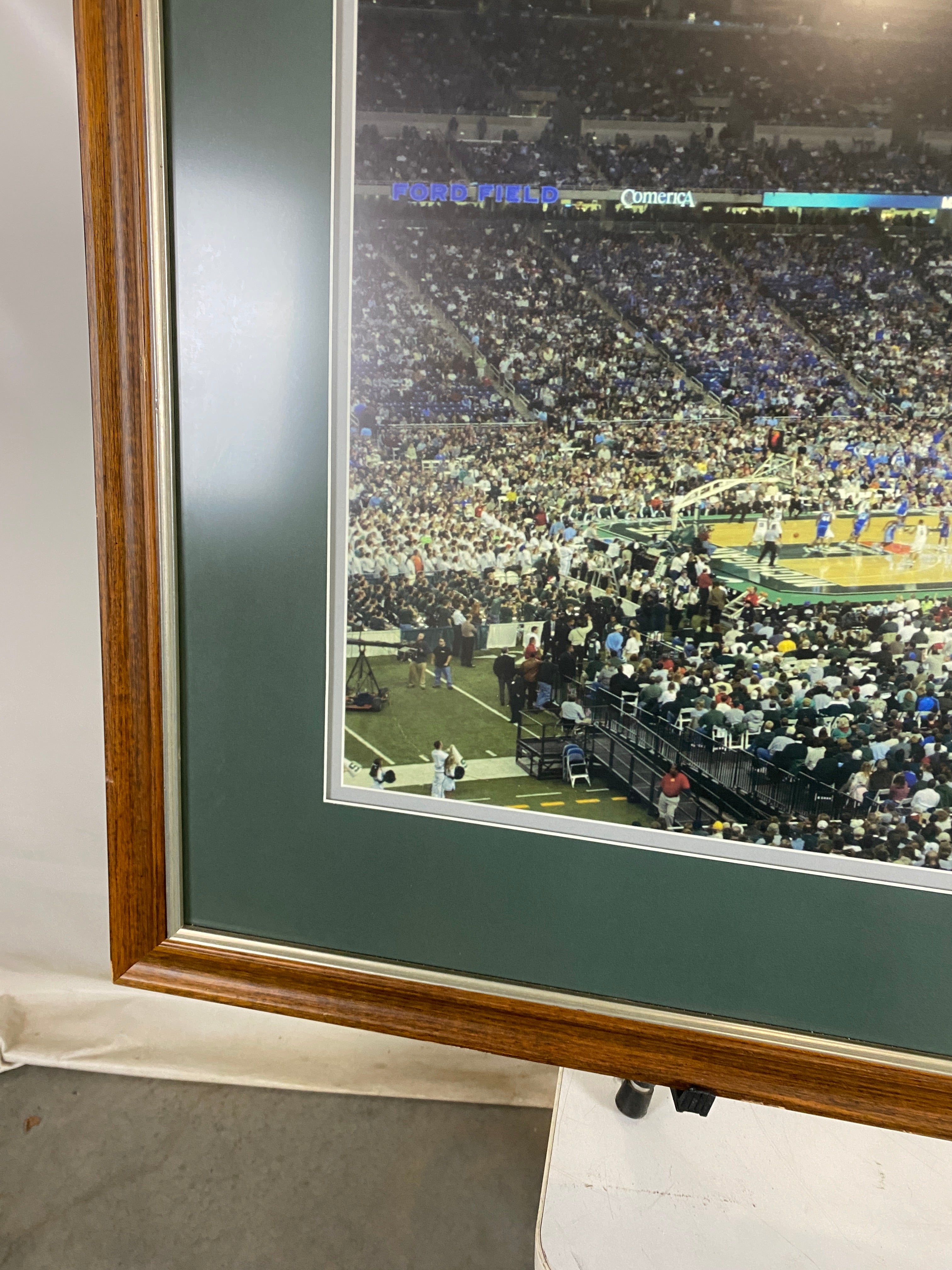MSU Basketball Ford Field Photo Framed Print