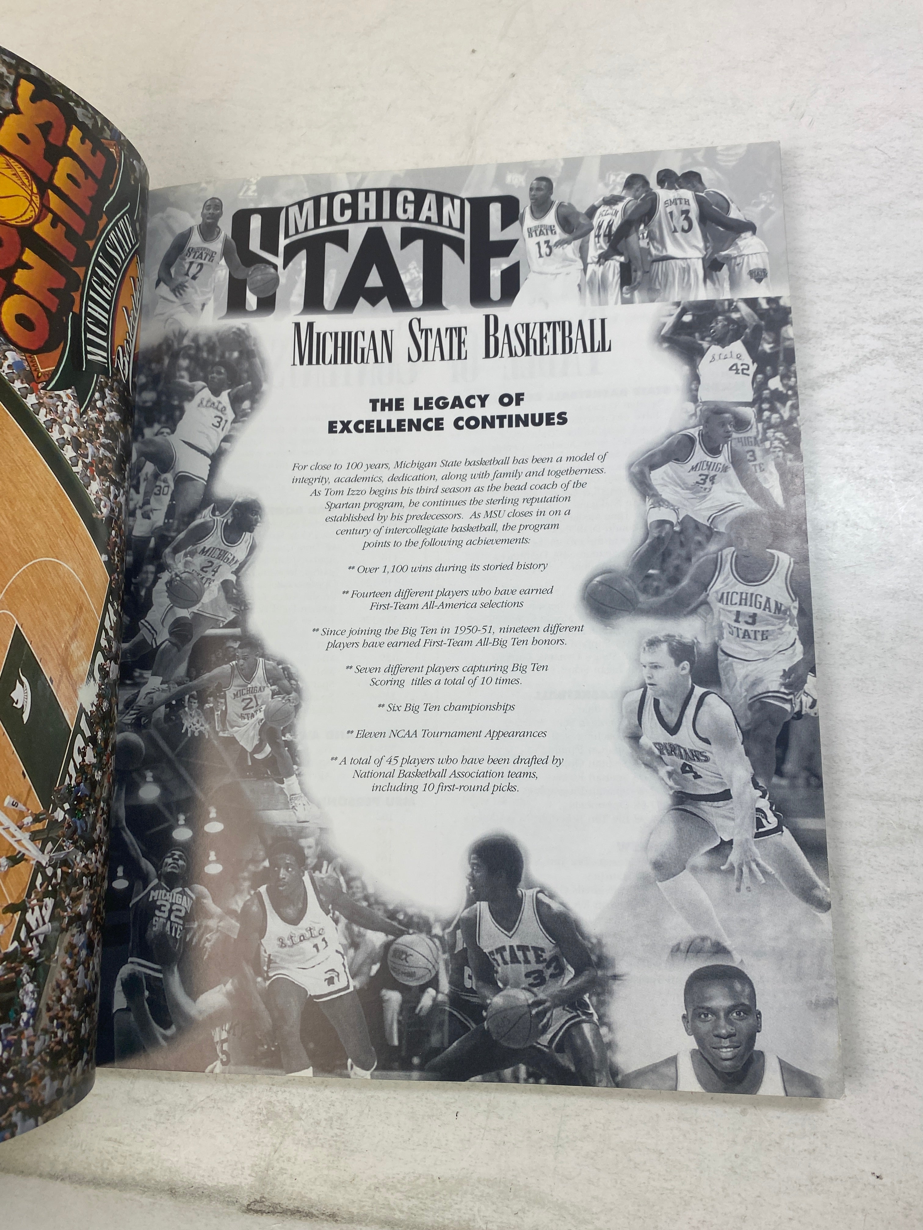 MSU Basketball Media Guide 1997-1998 Izzo Cleaves
