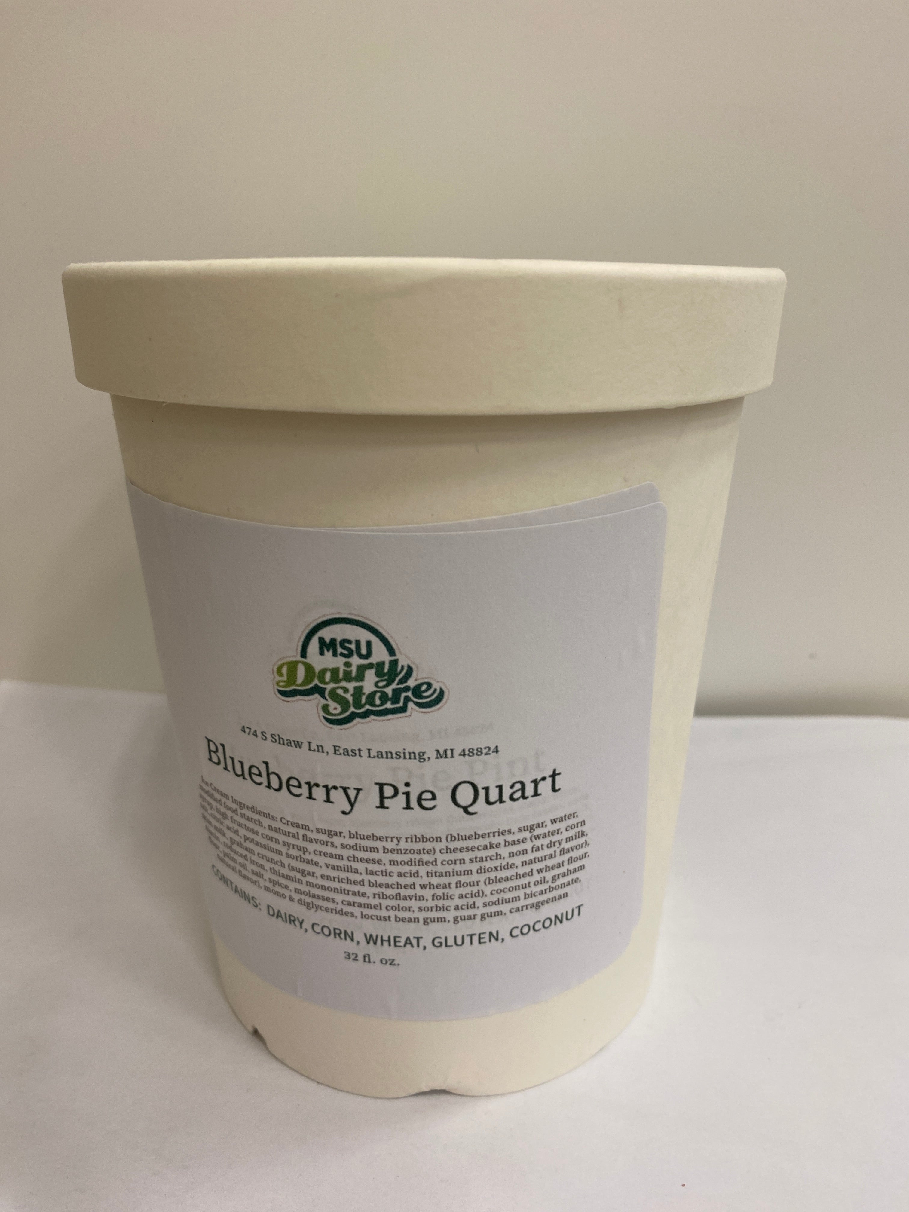 MSU Dairy Store Blueberry Pie Quart