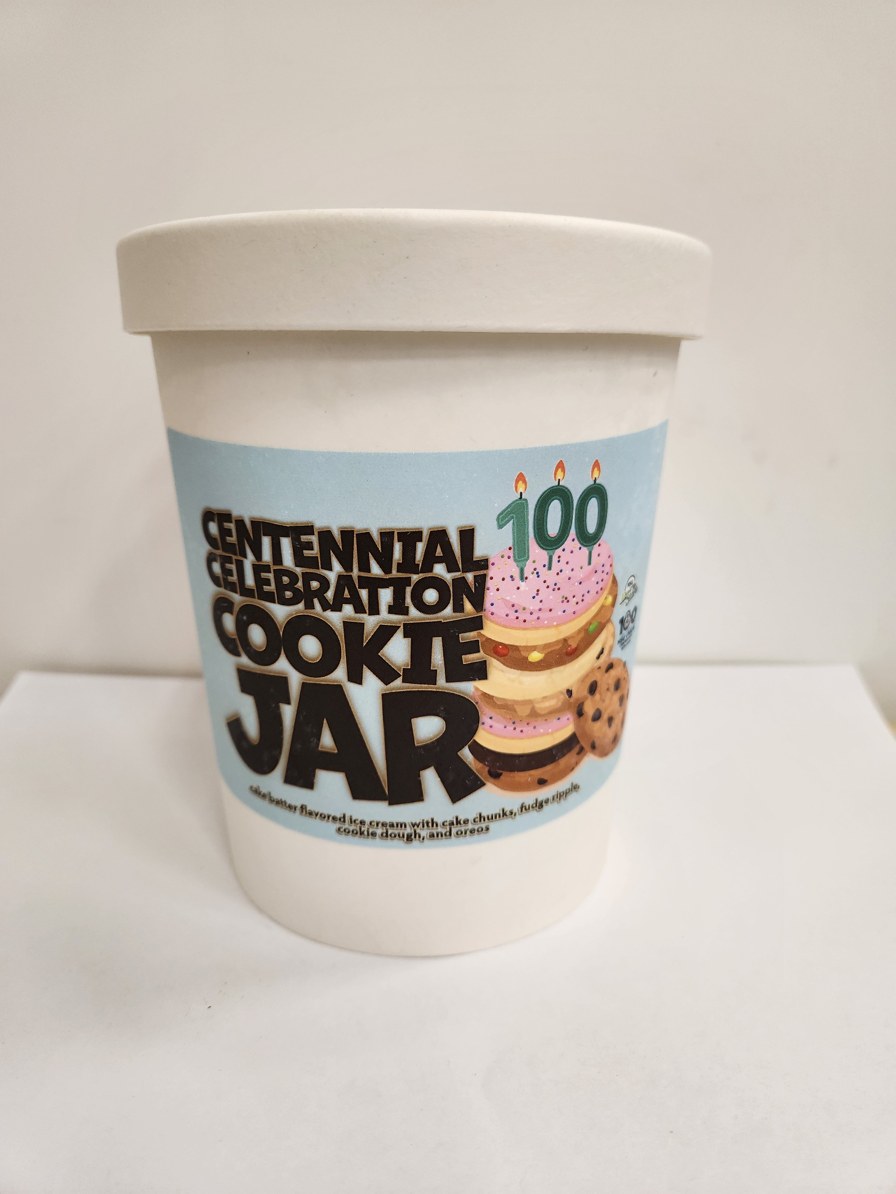 MSU Dairy Store Centennial Celebration Cookie Jar Quart