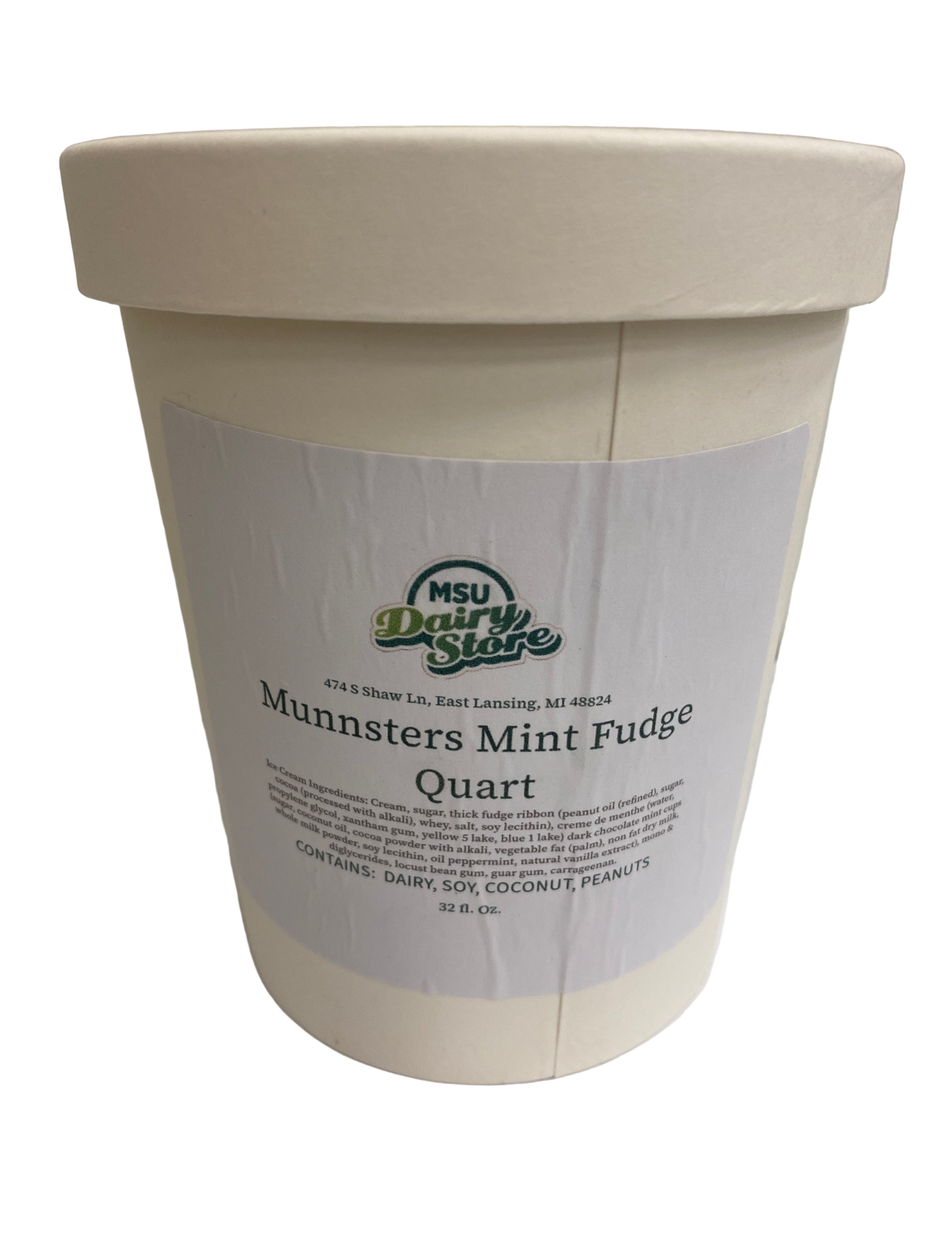 MSU Dairy Store Munnster’s Mint Fudge Quart