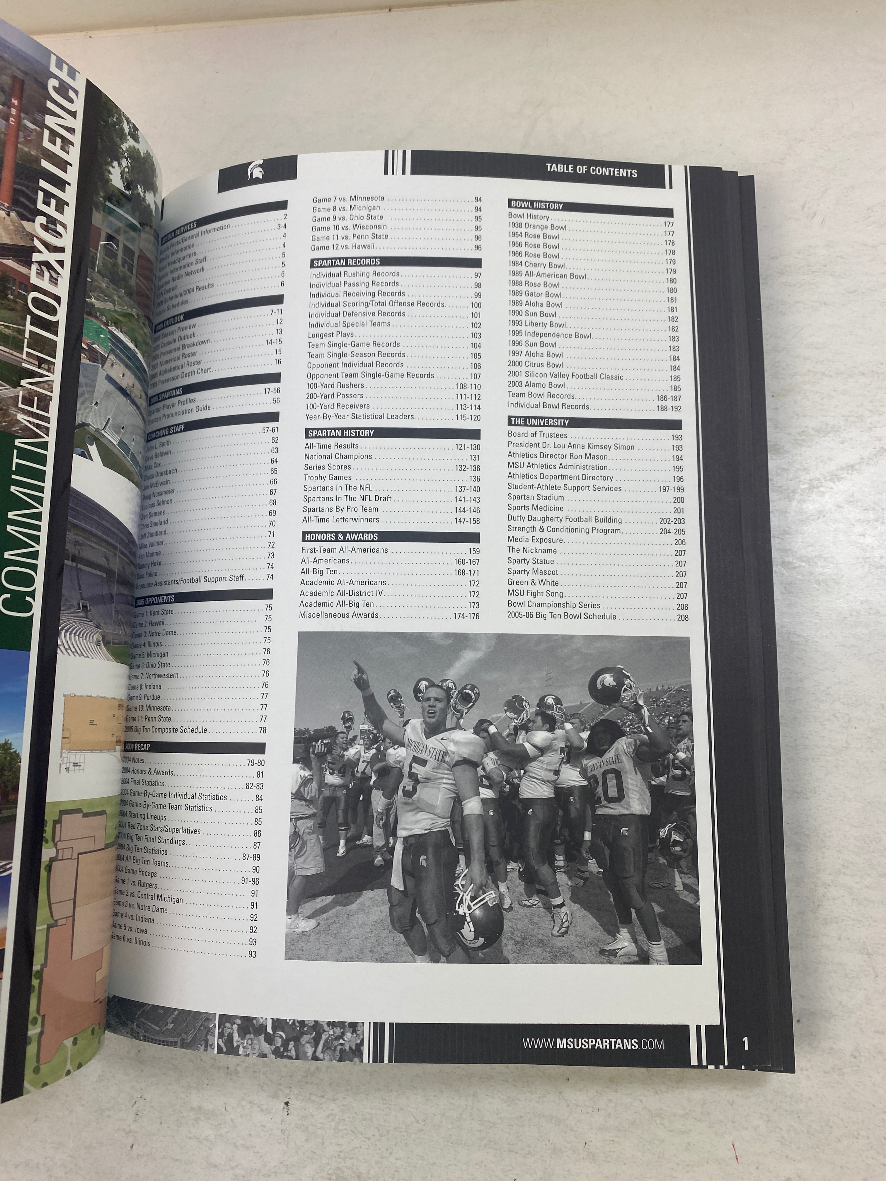 MSU Football Media Guide 2005