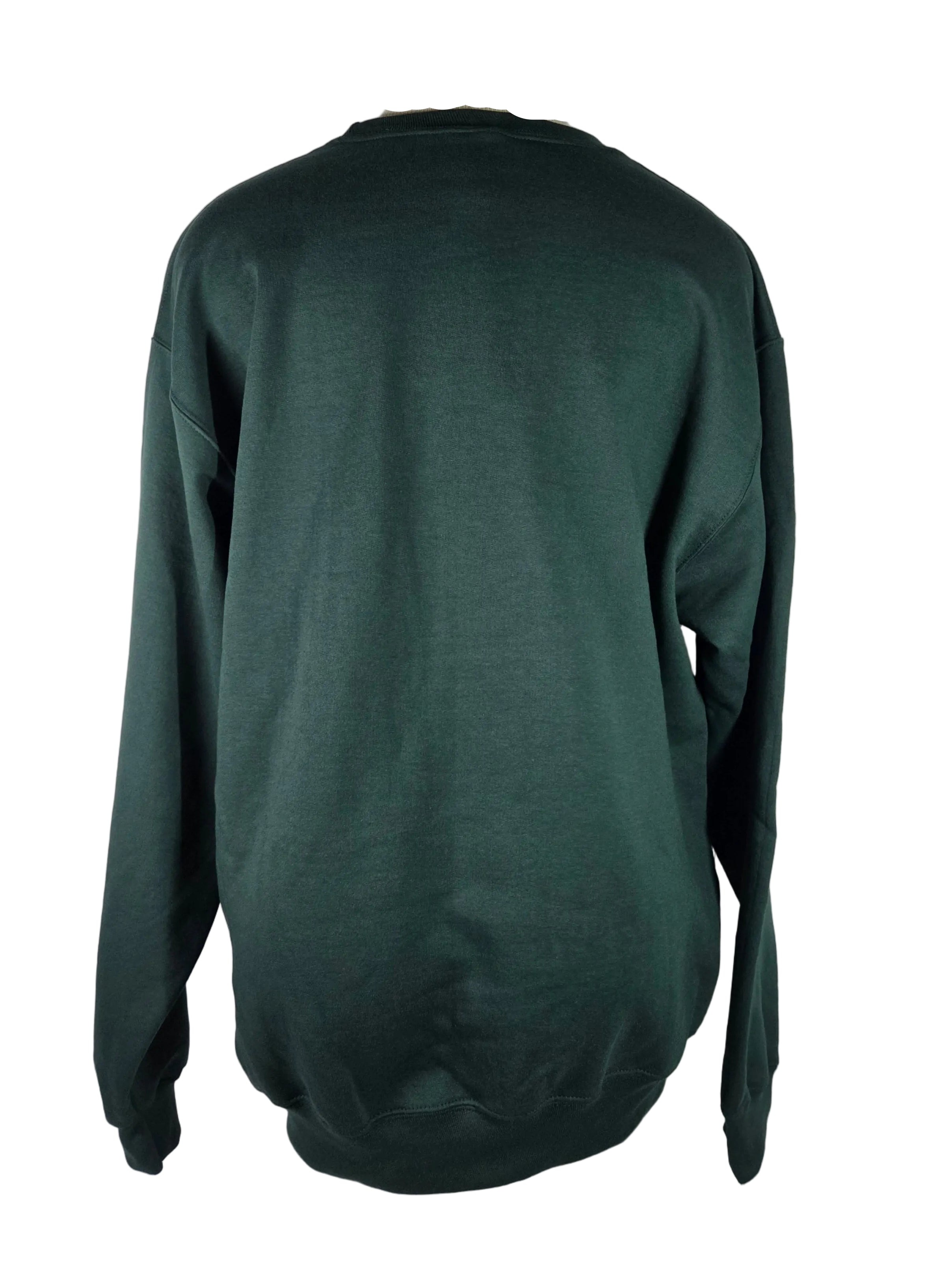 MSU Green Squirrel Cookie Crewneck Sweatshirt Unisex Size L