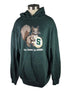 MSU Green Squirrel Cookie Hoodie Sweatshirt Unisex Size S