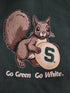 MSU Green Squirrel Cookie T-Shirt Unisex Size 2XL