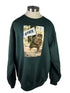 MSU Green Squirrel Flag Crewneck Sweatshirt Unisex Size M