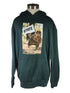 MSU Green Squirrel Flag Hoodie Sweatshirt Unisex Size L
