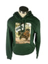MSU Green Squirrel Flag Hoodie Sweatshirt Unisex Size S #2