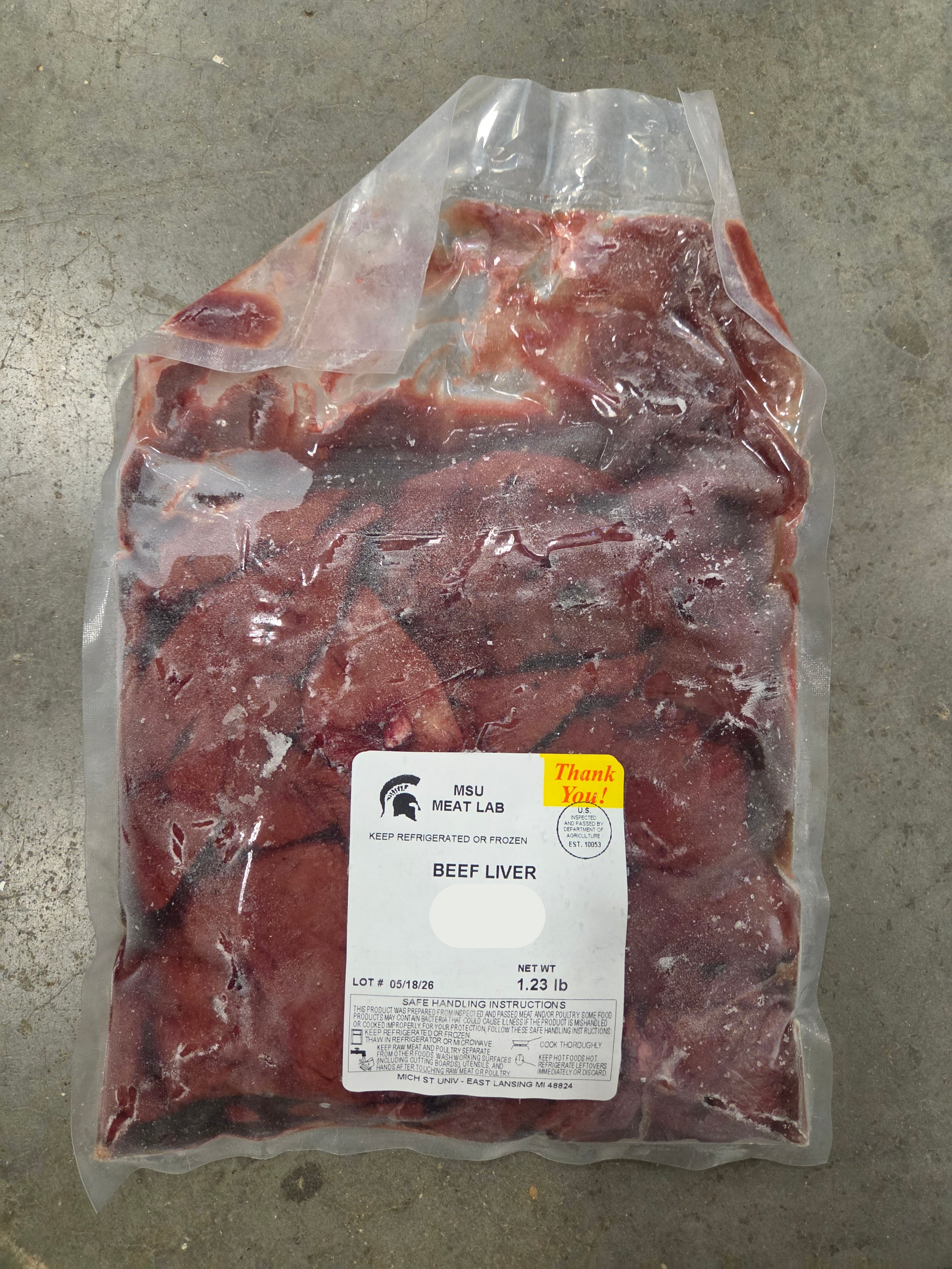 MSU Meat Labs Beef Liver