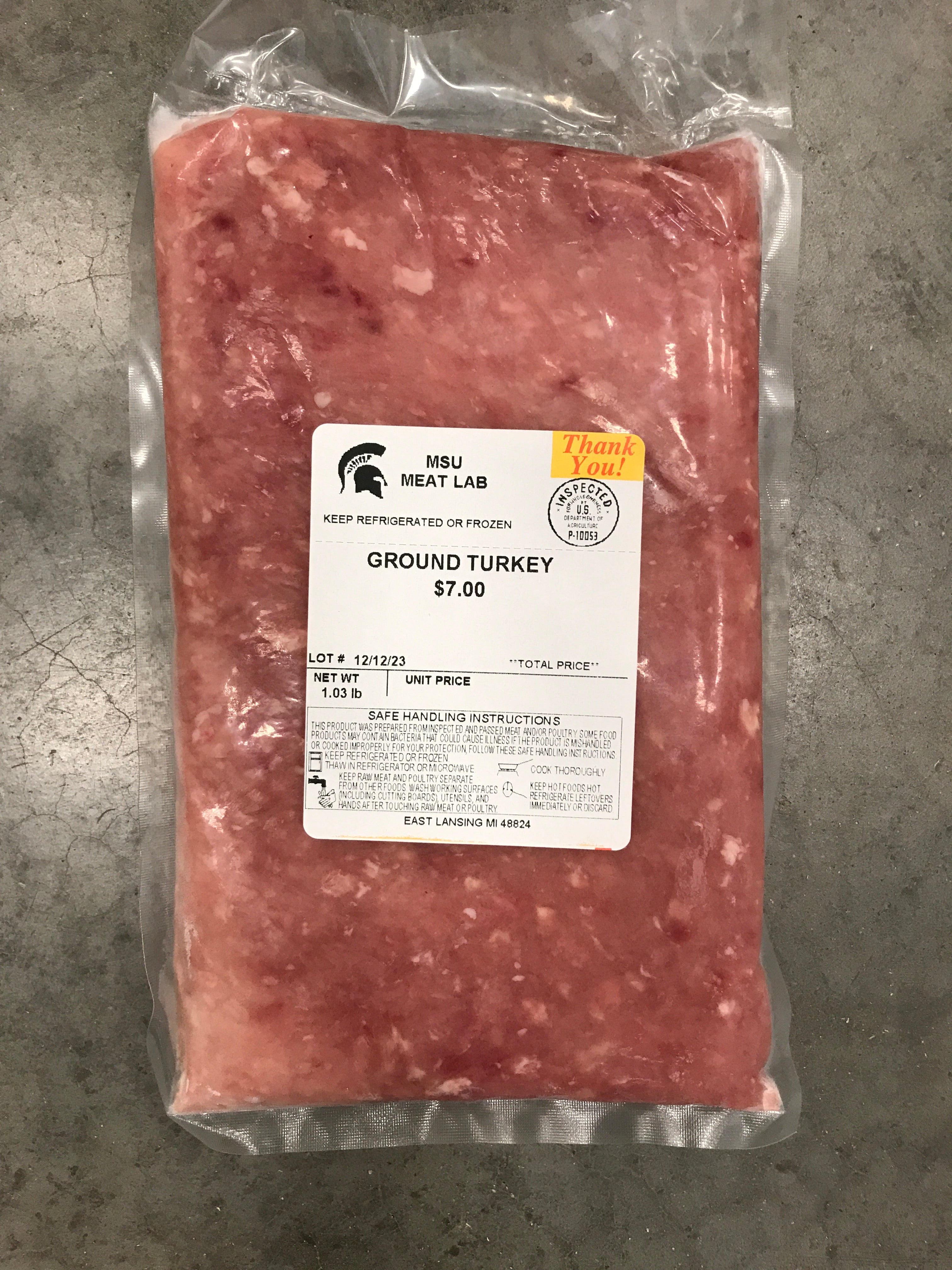 MSU Meat Labs Ground Turkey