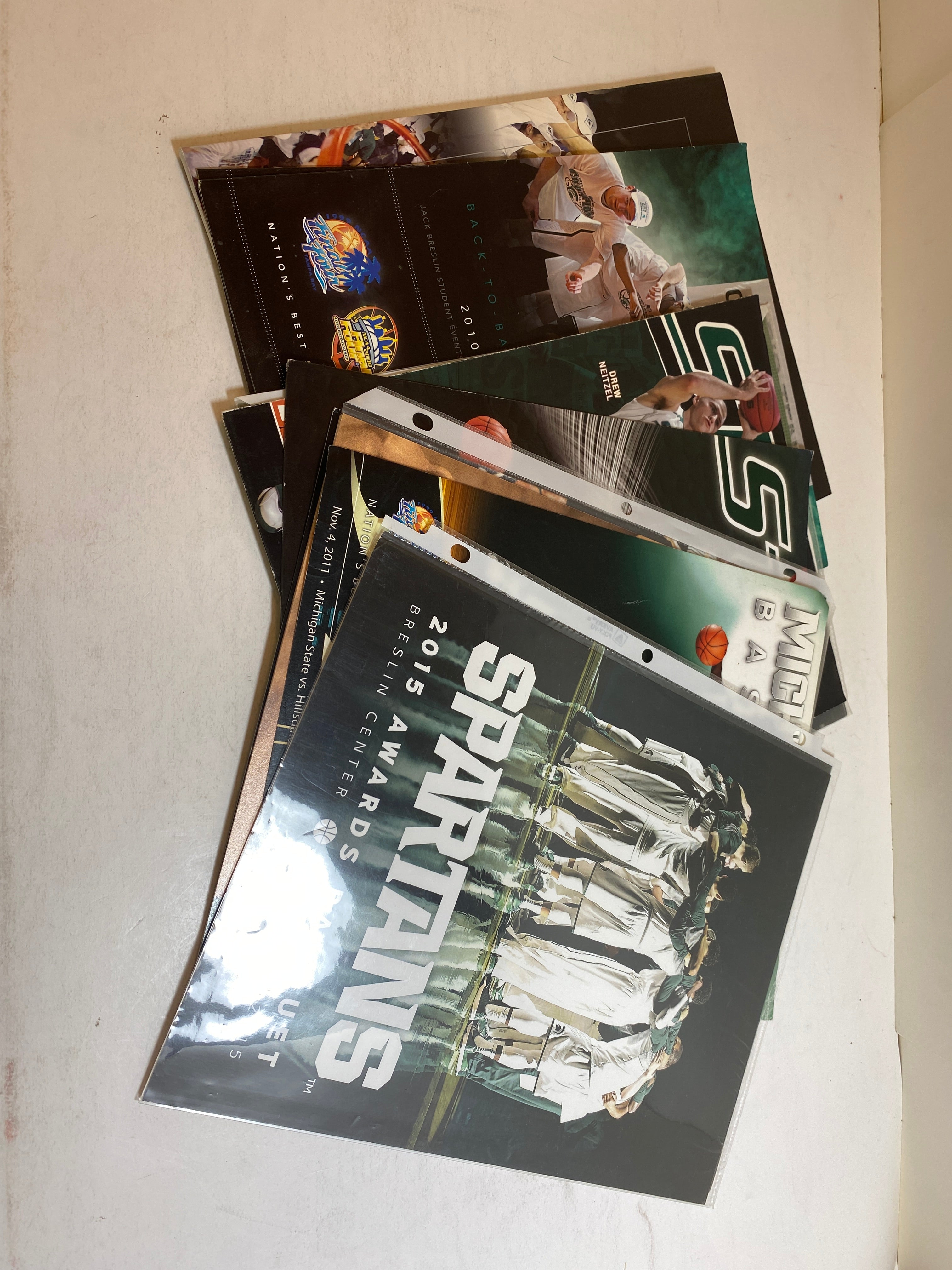 MSU Michigan State Basketball Awards Banquet Program Lot 2004-2015