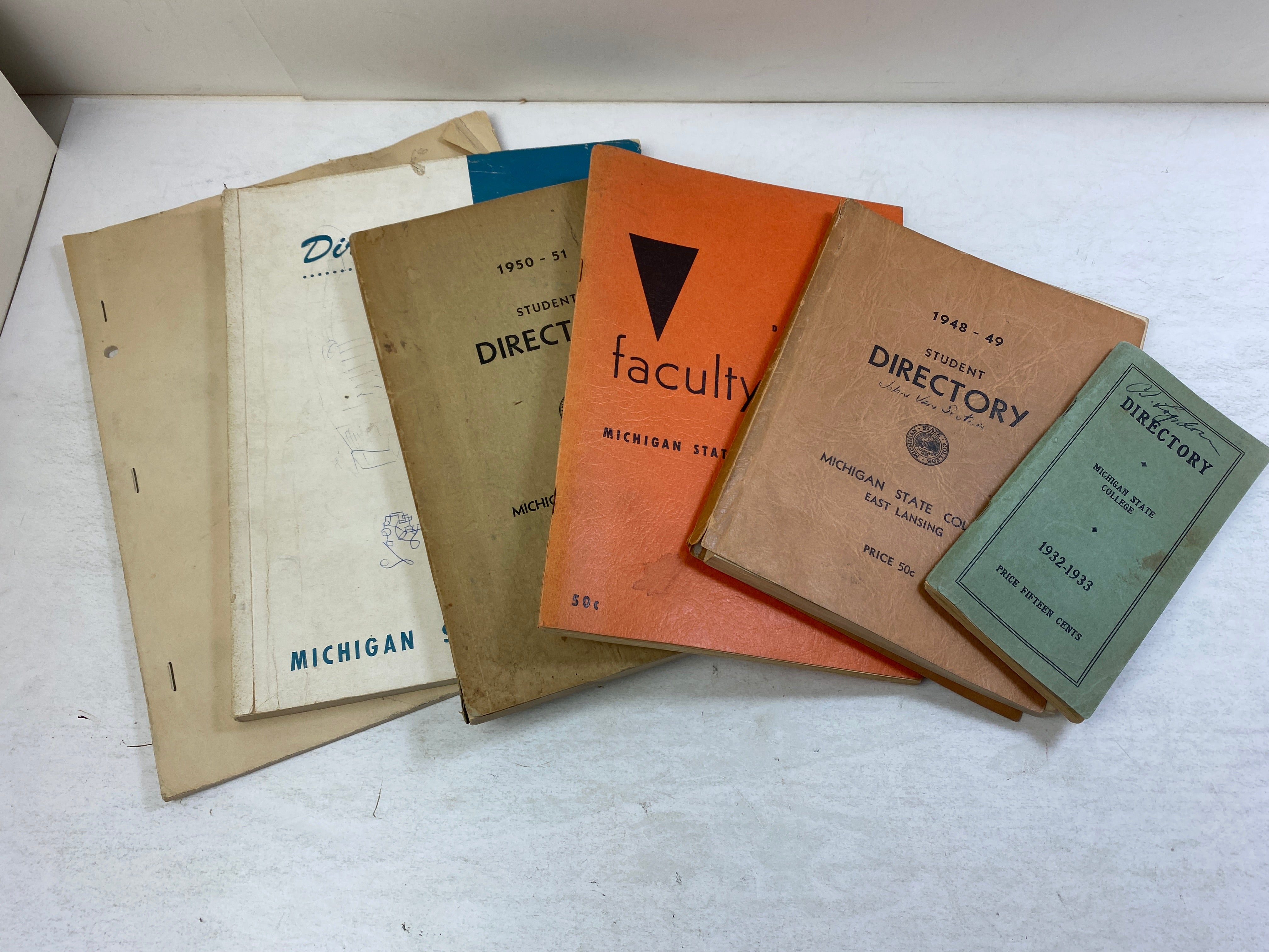 MSU Michigan State University Ephemera Directories 1932-1959