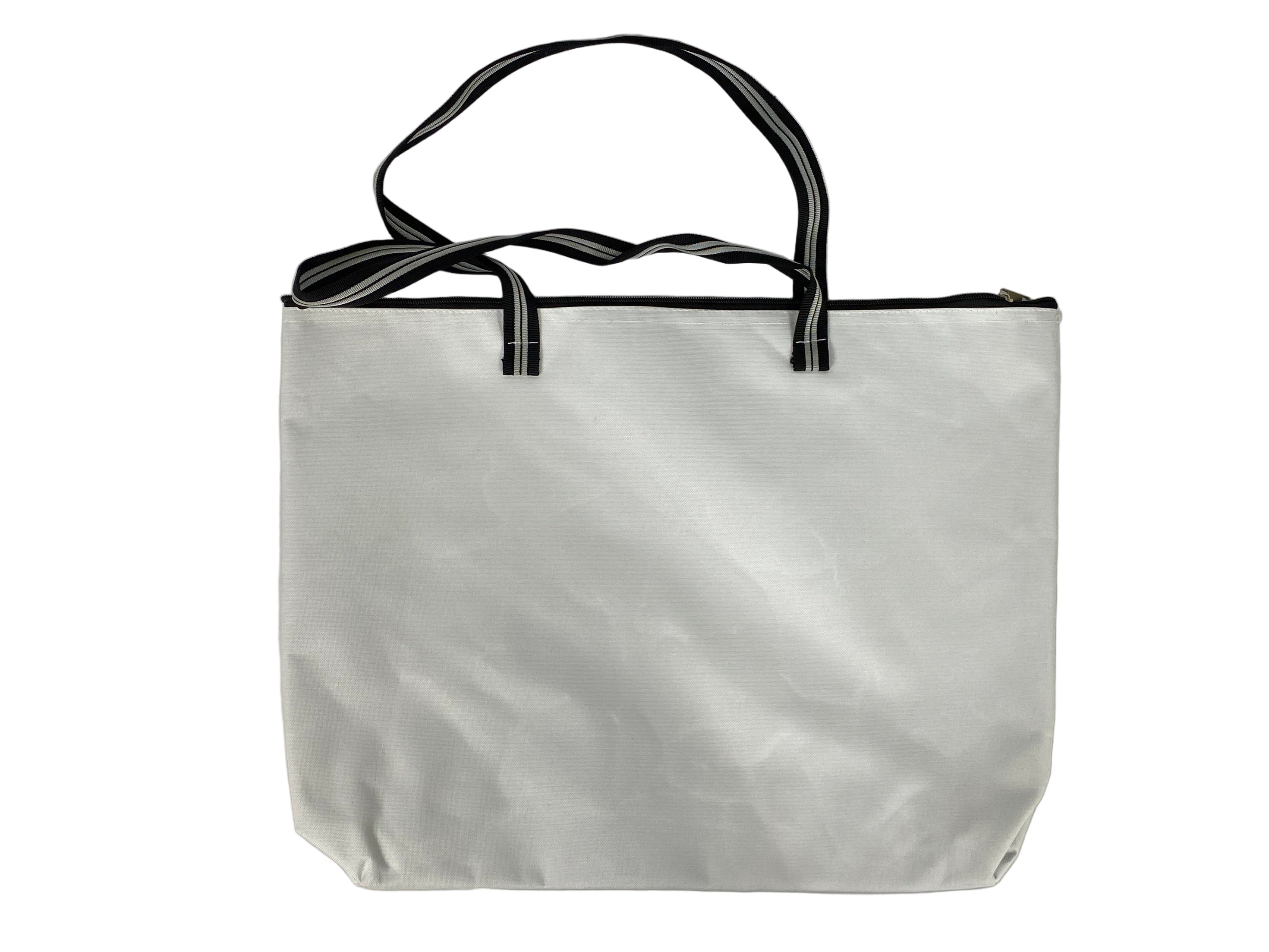 MSU Radiology Healing Gardens Anatomy of a Spartan White Zippered Tote Bag