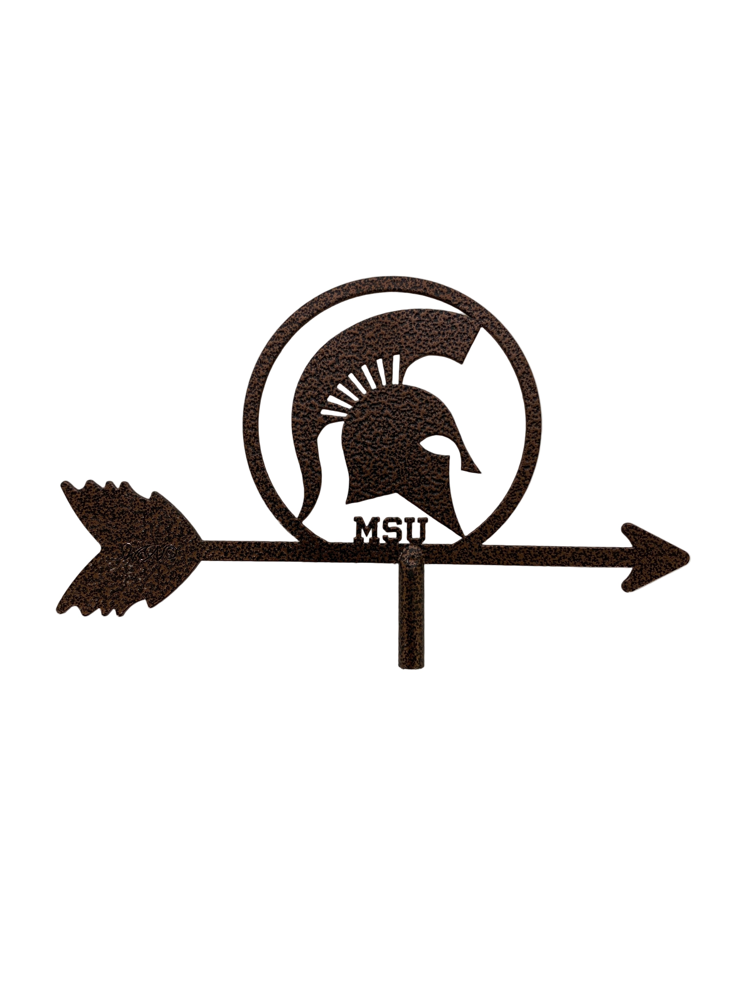 MSU Radiology Healing Gardens MSU Spartans Flowerpot Weathervane