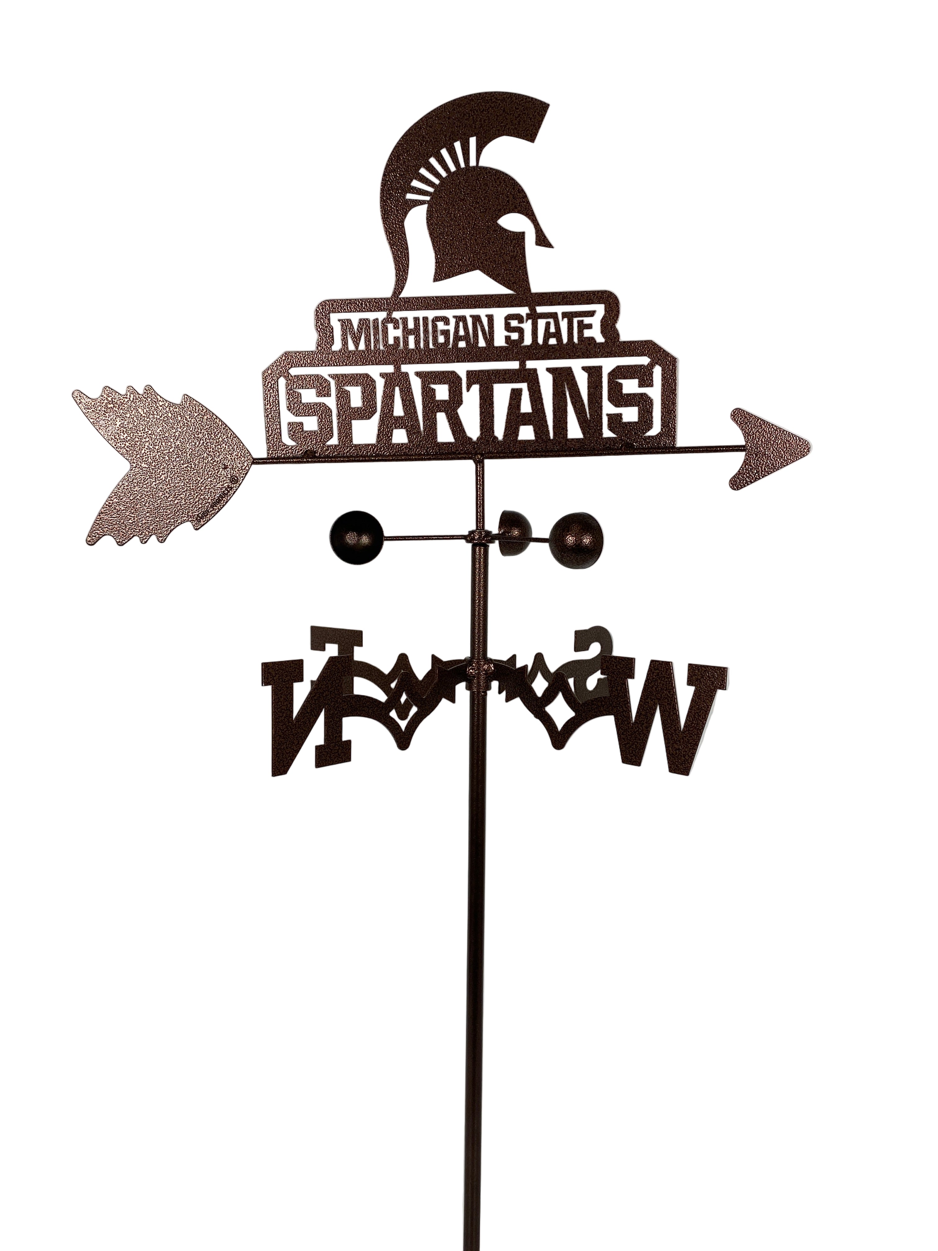 MSU Radiology Healing Gardens MSU Spartans Garden Stake Weathervane