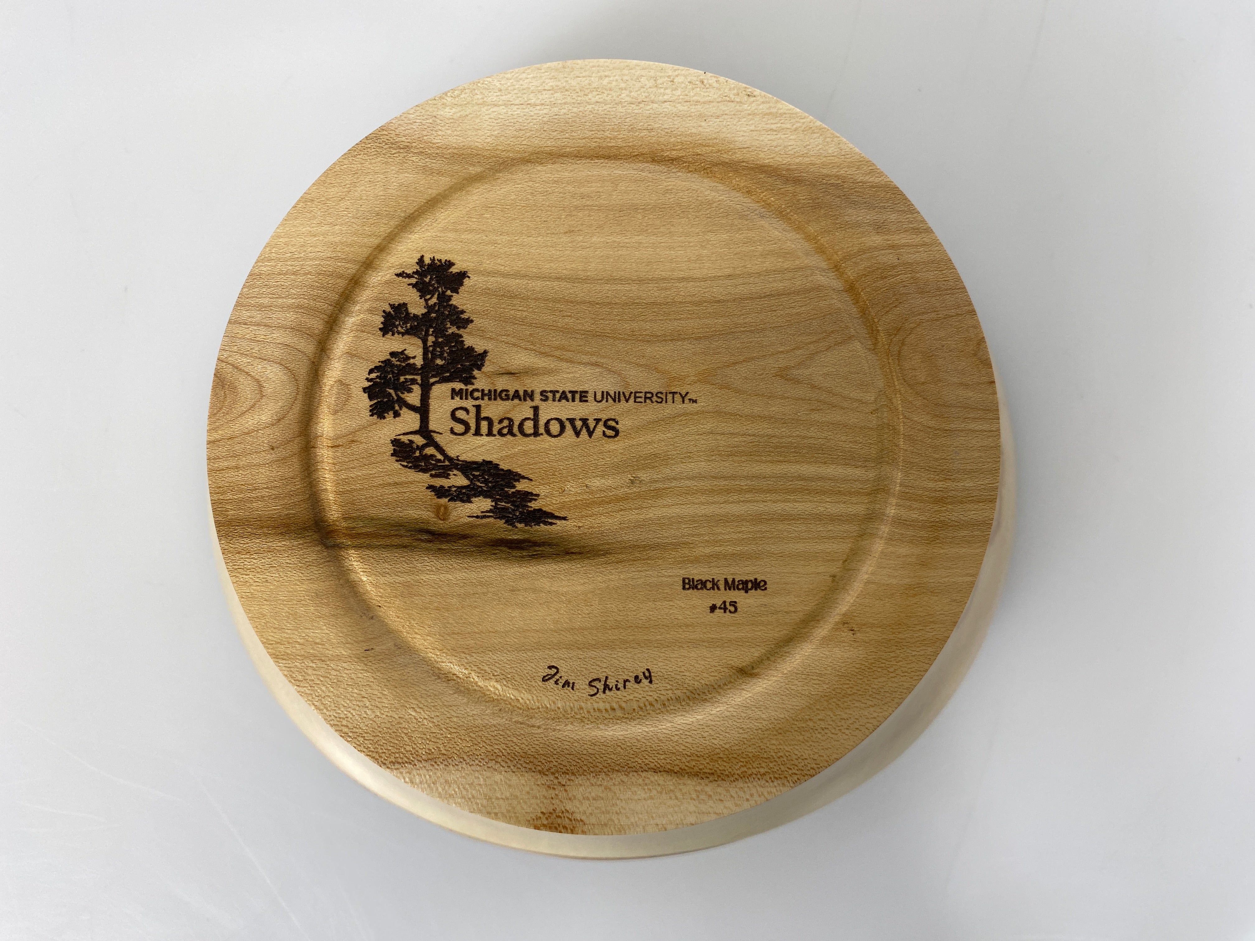 MSU Shadows Black Maple Bowl #045