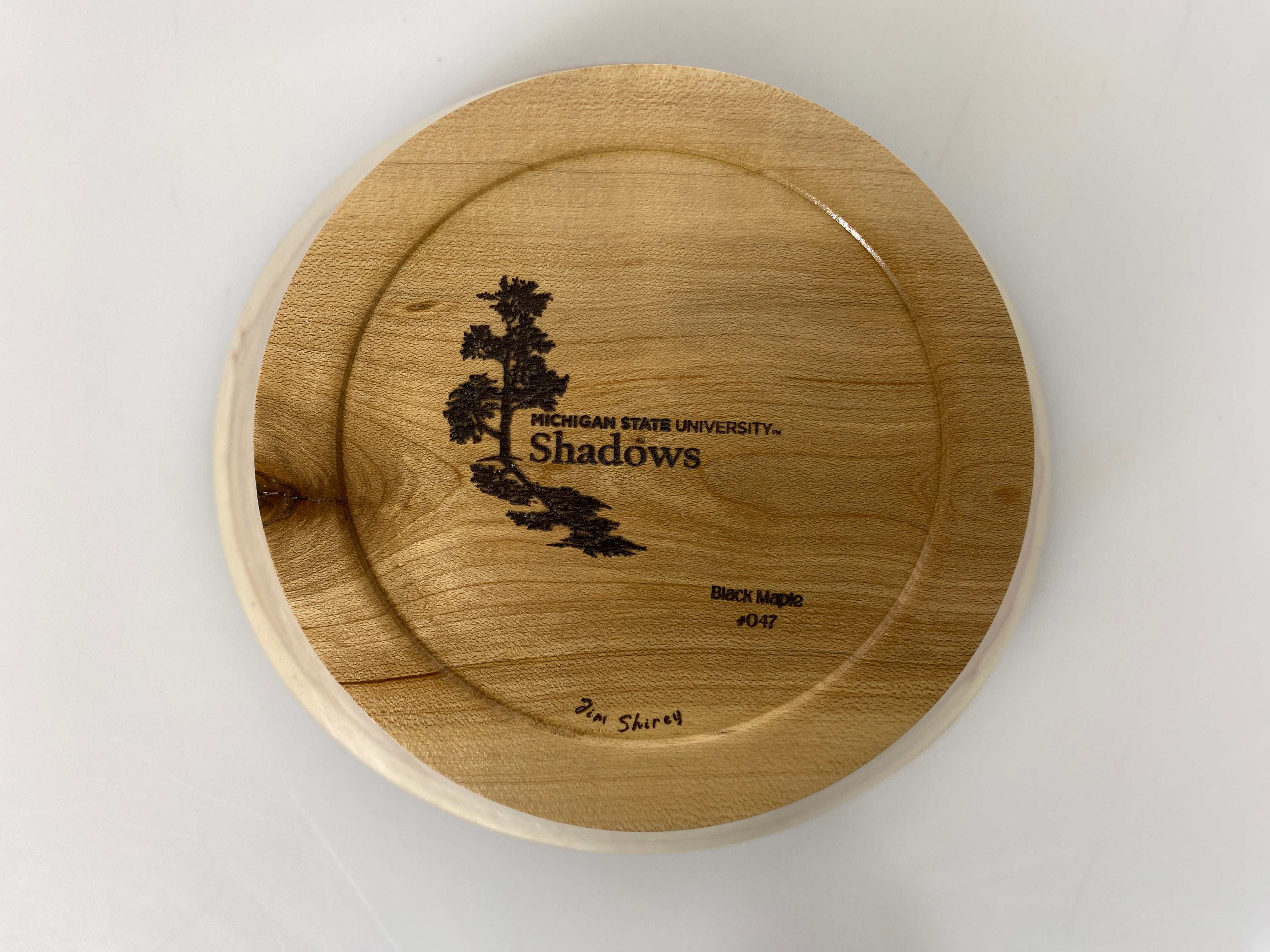 MSU Shadows Black Maple Bowl #047