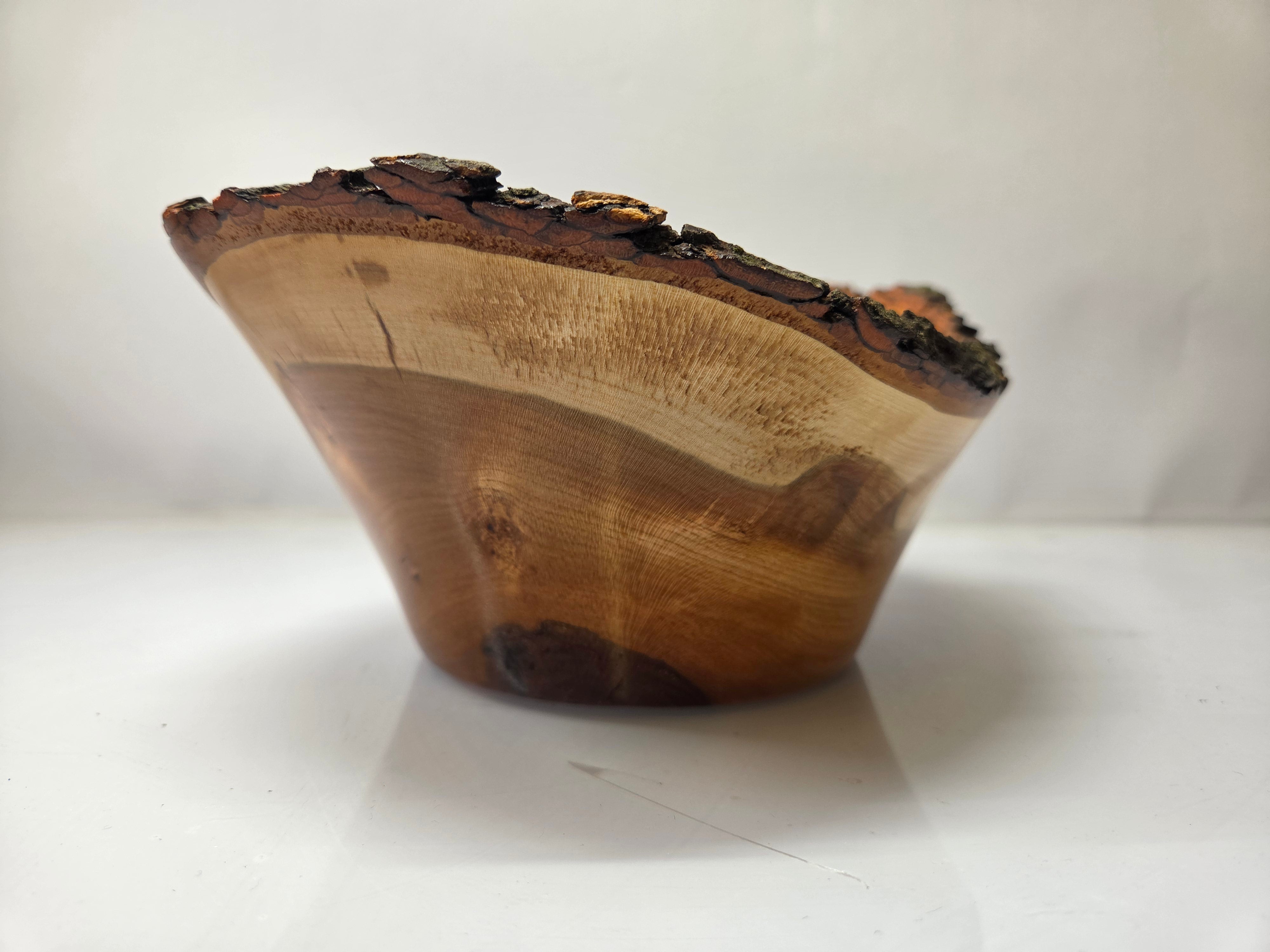 MSU Shadows Cherry Wood Bowl #054