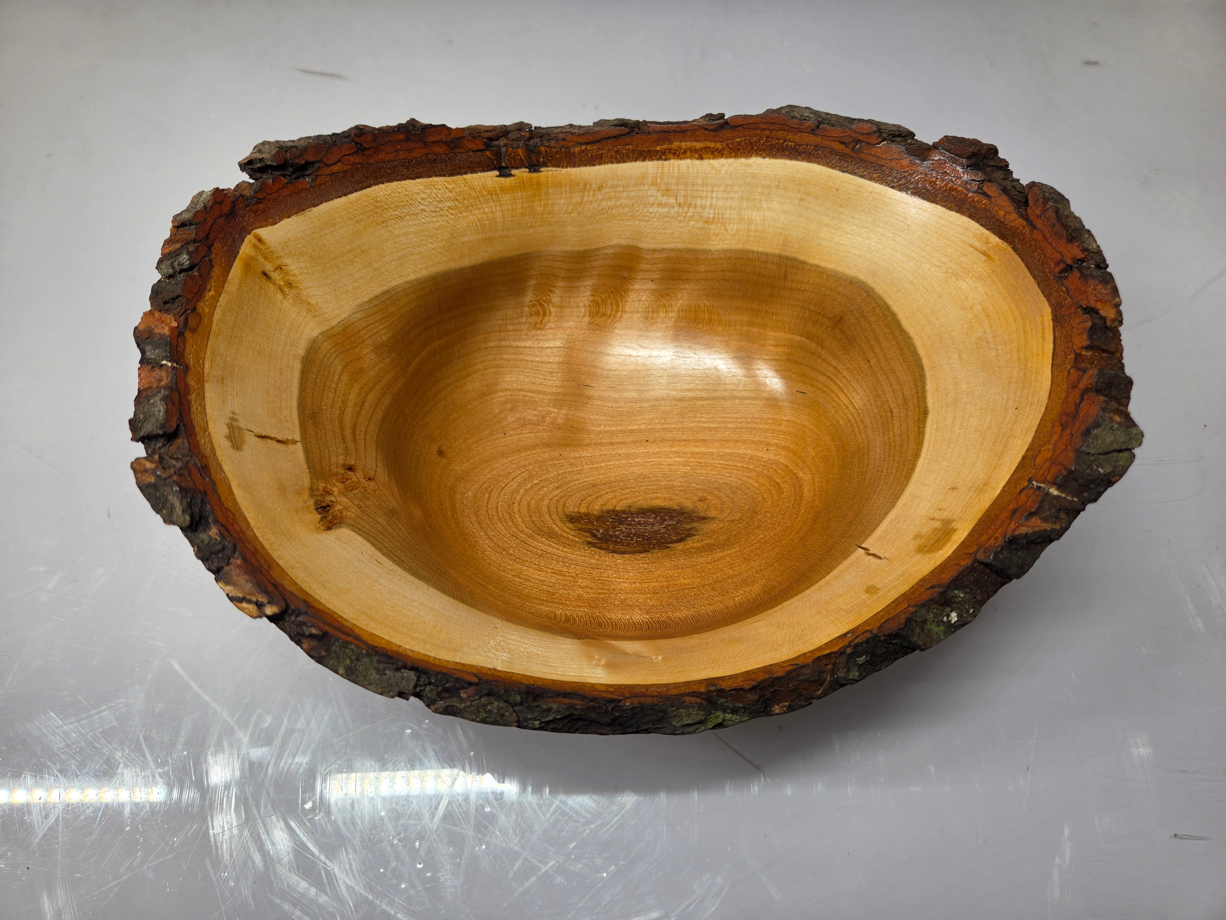 MSU Shadows Cherry Wood Bowl #054