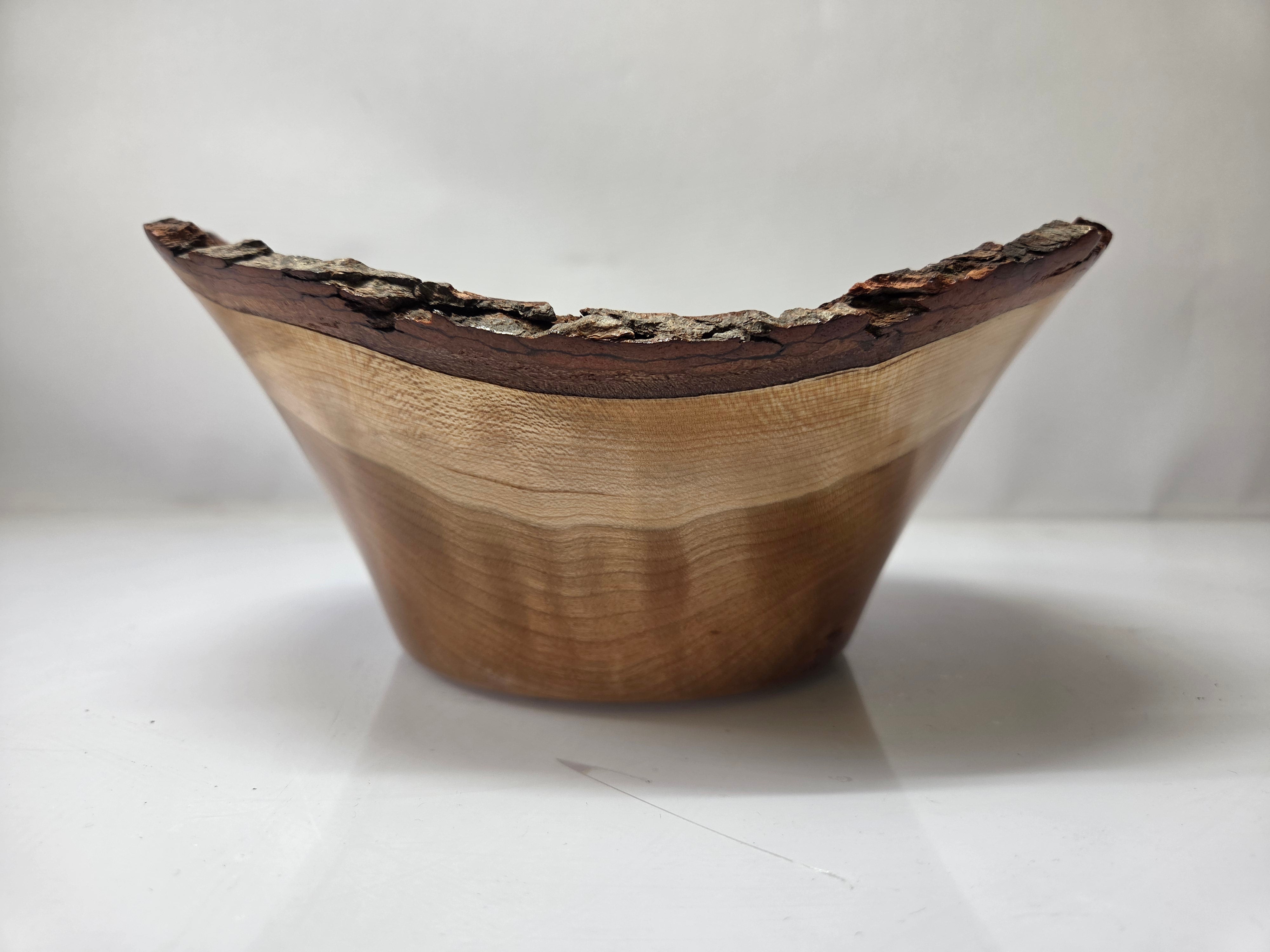 MSU Shadows Cherry Wood Bowl #054