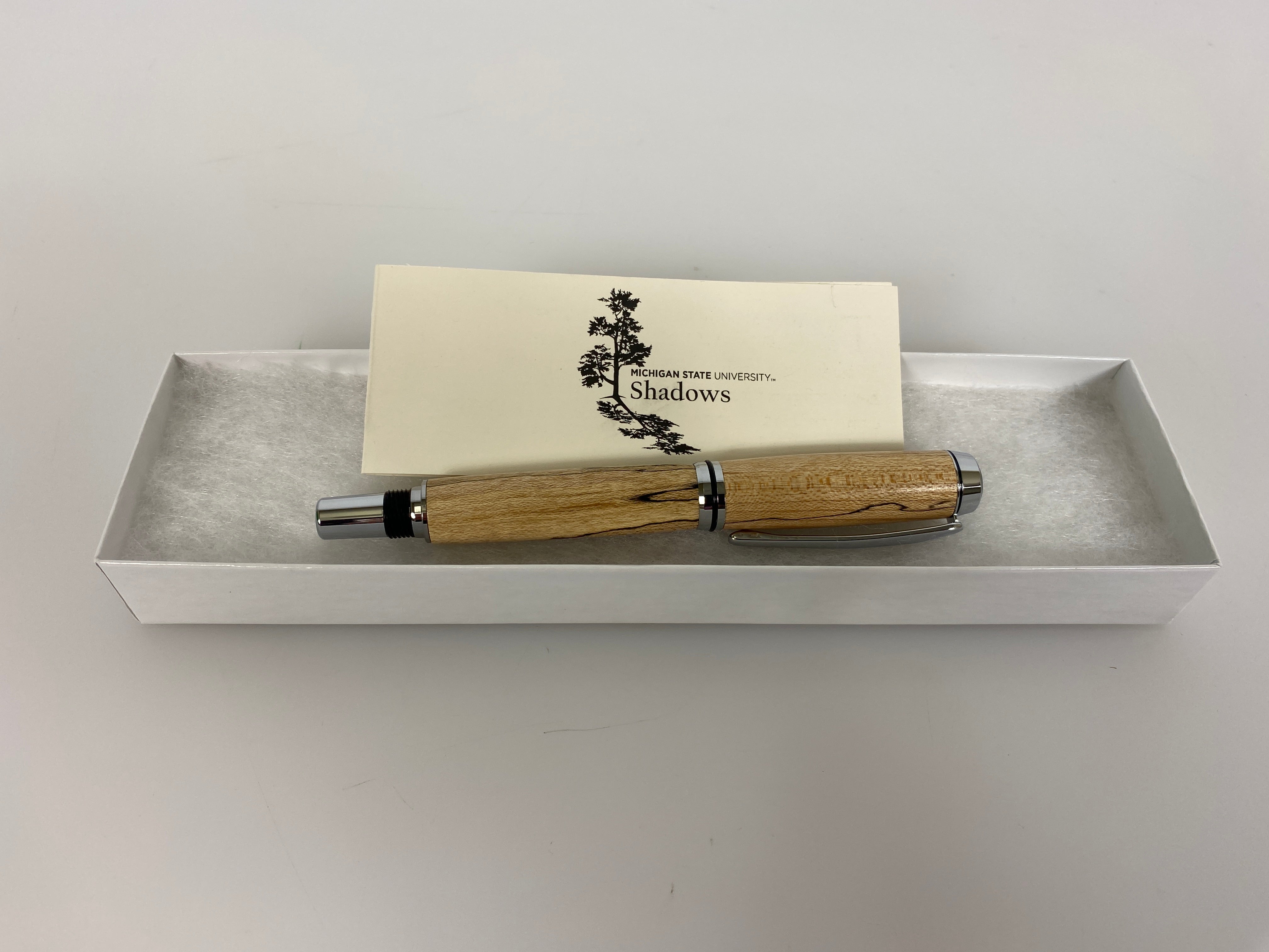 MSU Shadows Embassy Pen Spalted Maple