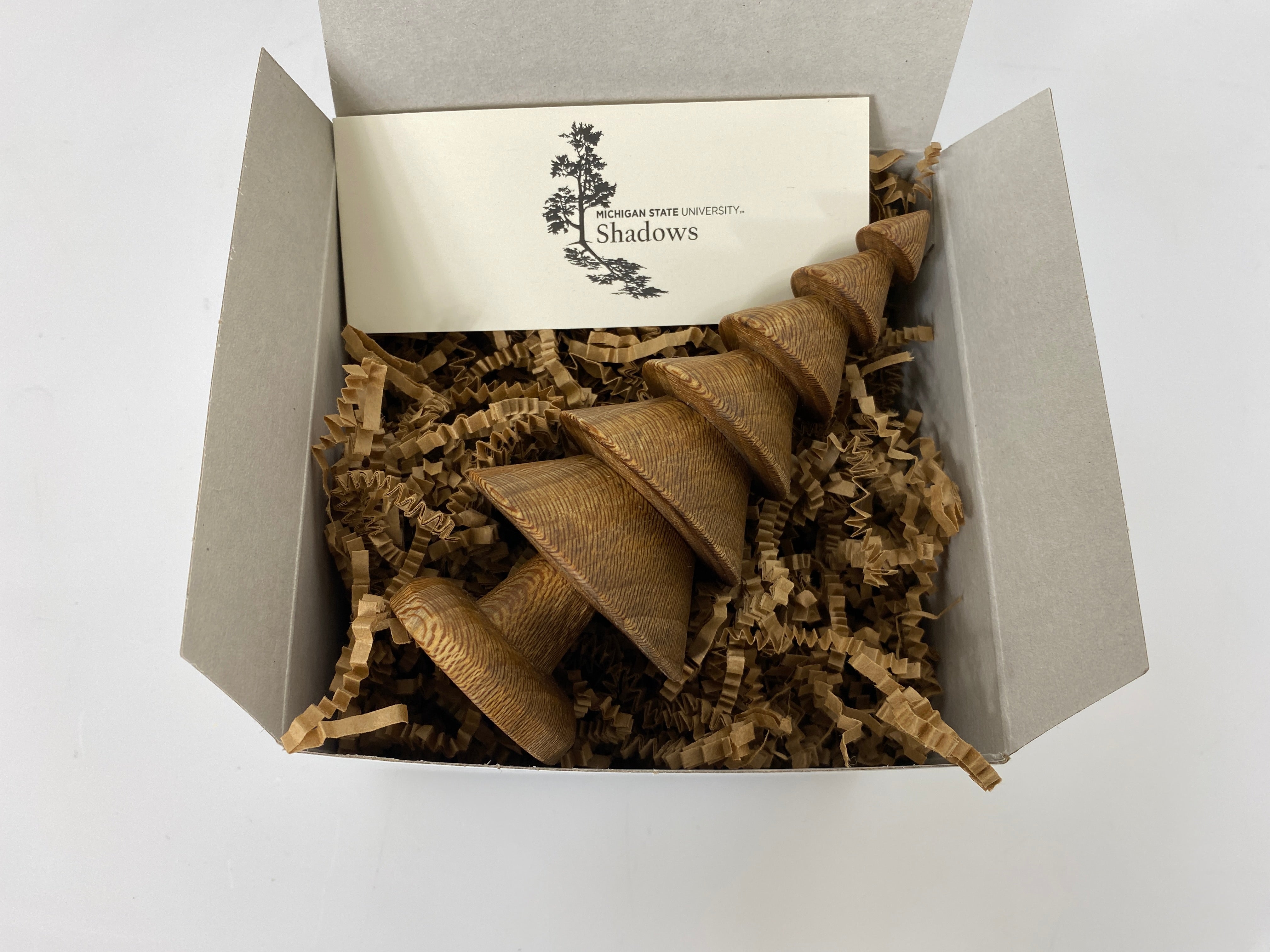 MSU Shadows Hand-Turned Wooden Tree Style 4