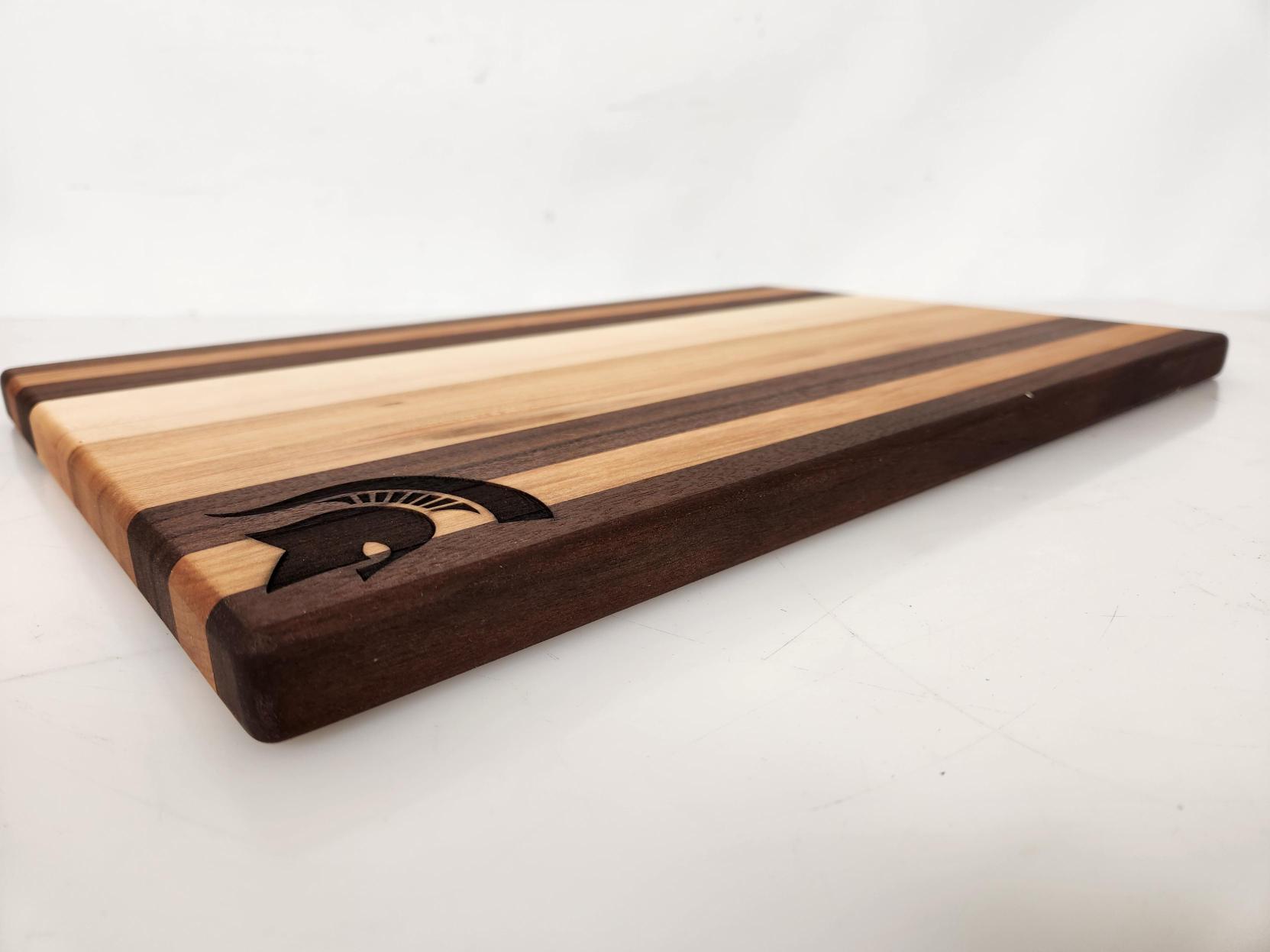 MSU Shadows Large Cutting Board Spartan Head Style 1
