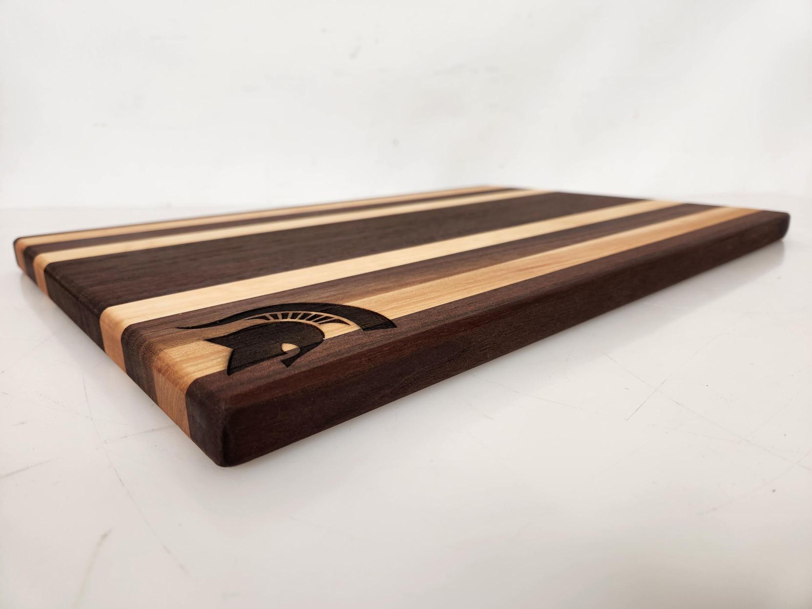 MSU Shadows Large Cutting Board Spartan Head Style 2