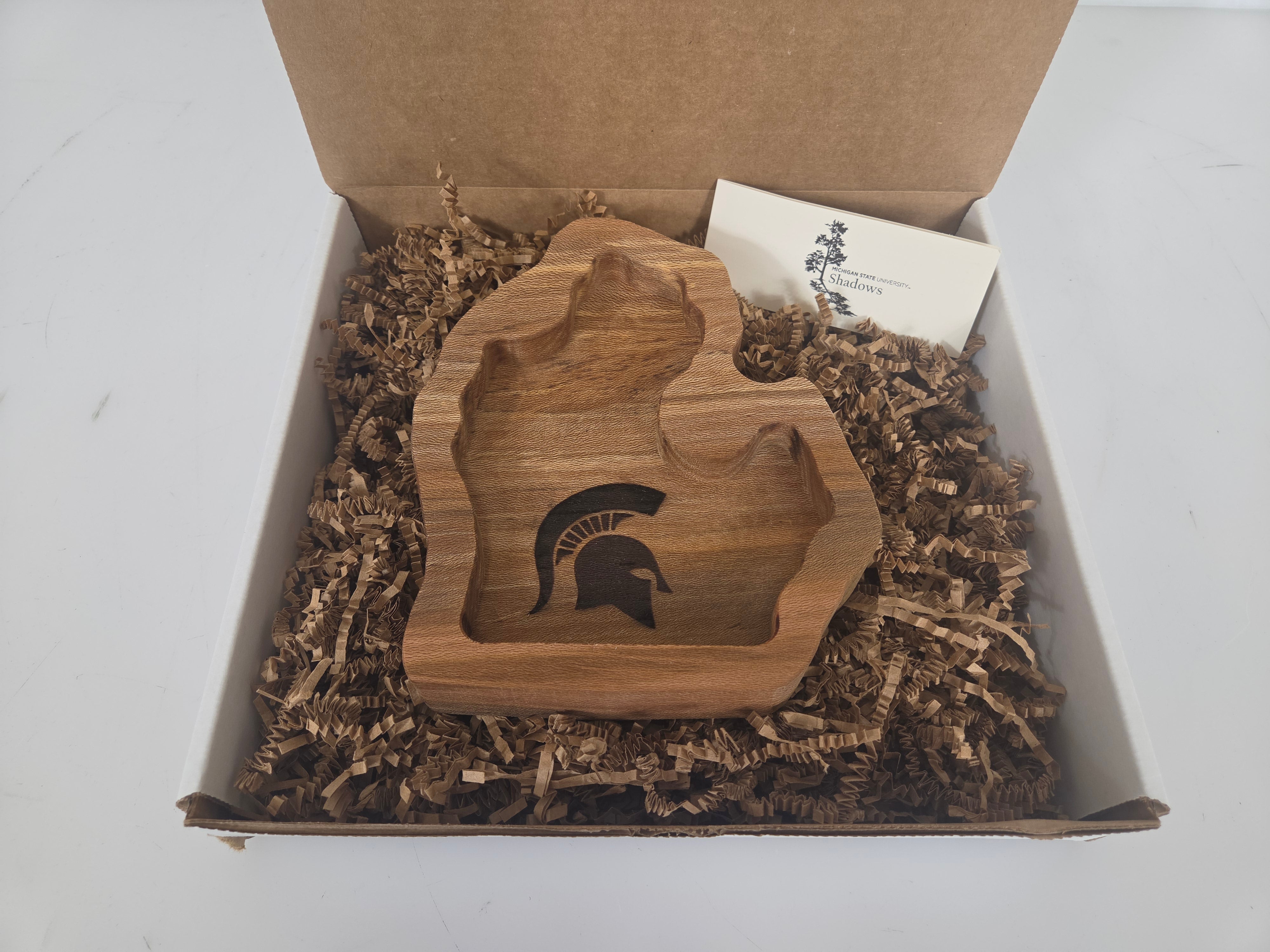 MSU Shadows Michigan Coin Tray Spartan Head Style 1