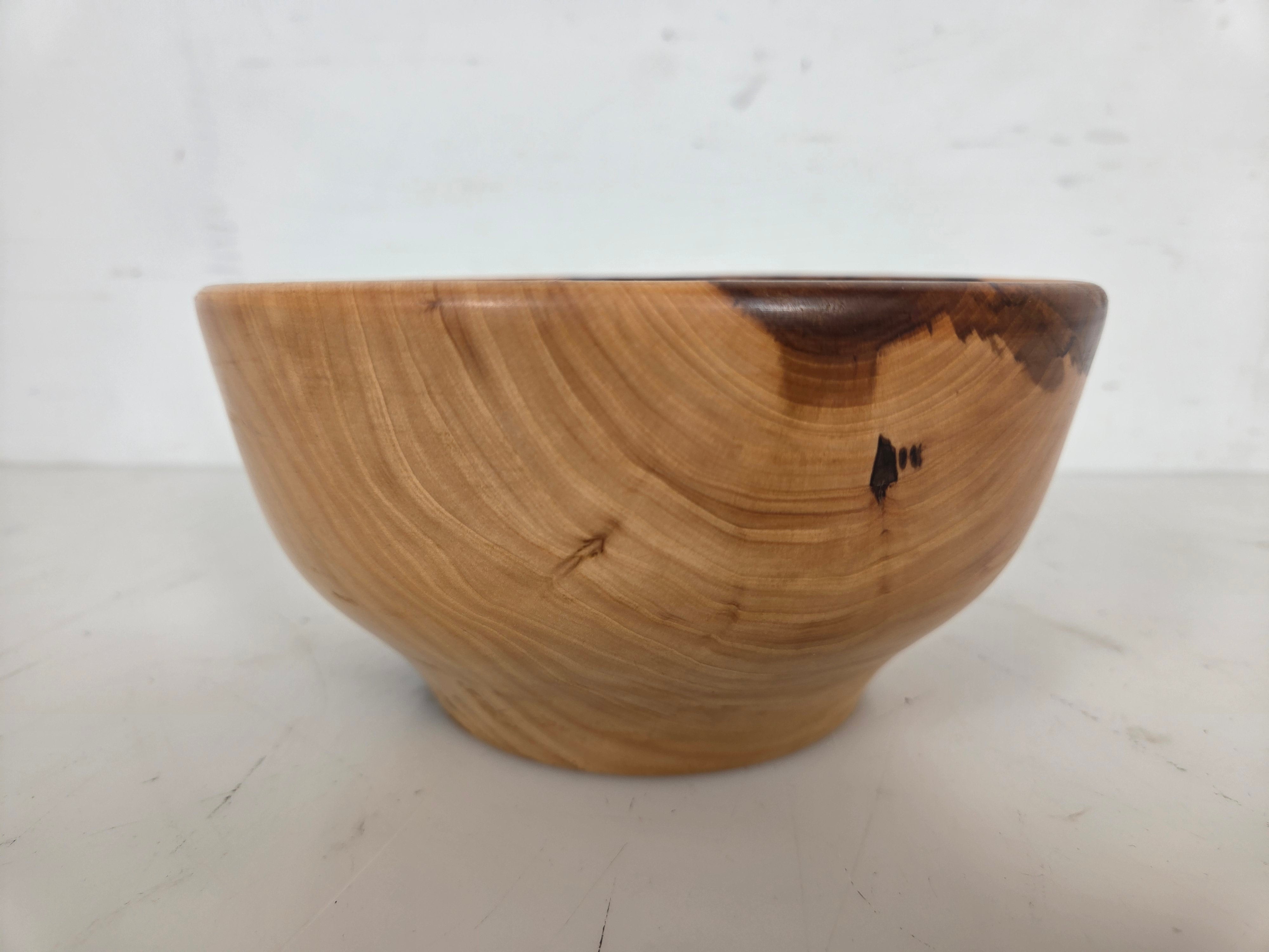 MSU Shadows Pear Wood Bowl #049