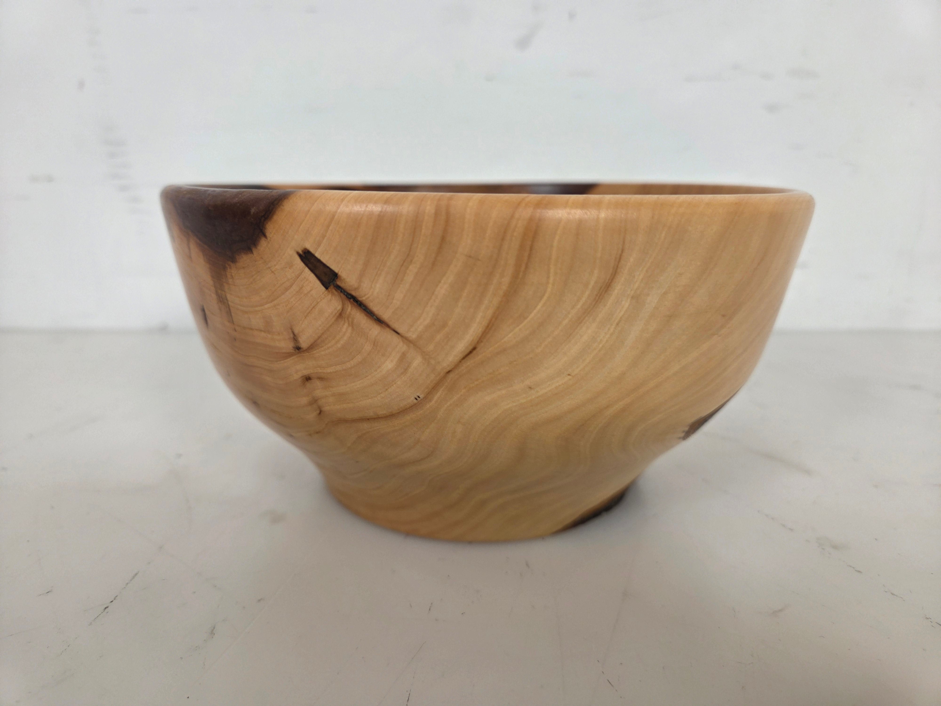 MSU Shadows Pear Wood Bowl #049