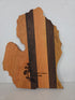 MSU Shadows State of Michigan Cutting Board Spartan Head Style 1