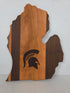 MSU Shadows State of Michigan Cutting Board Spartan Head Style 2