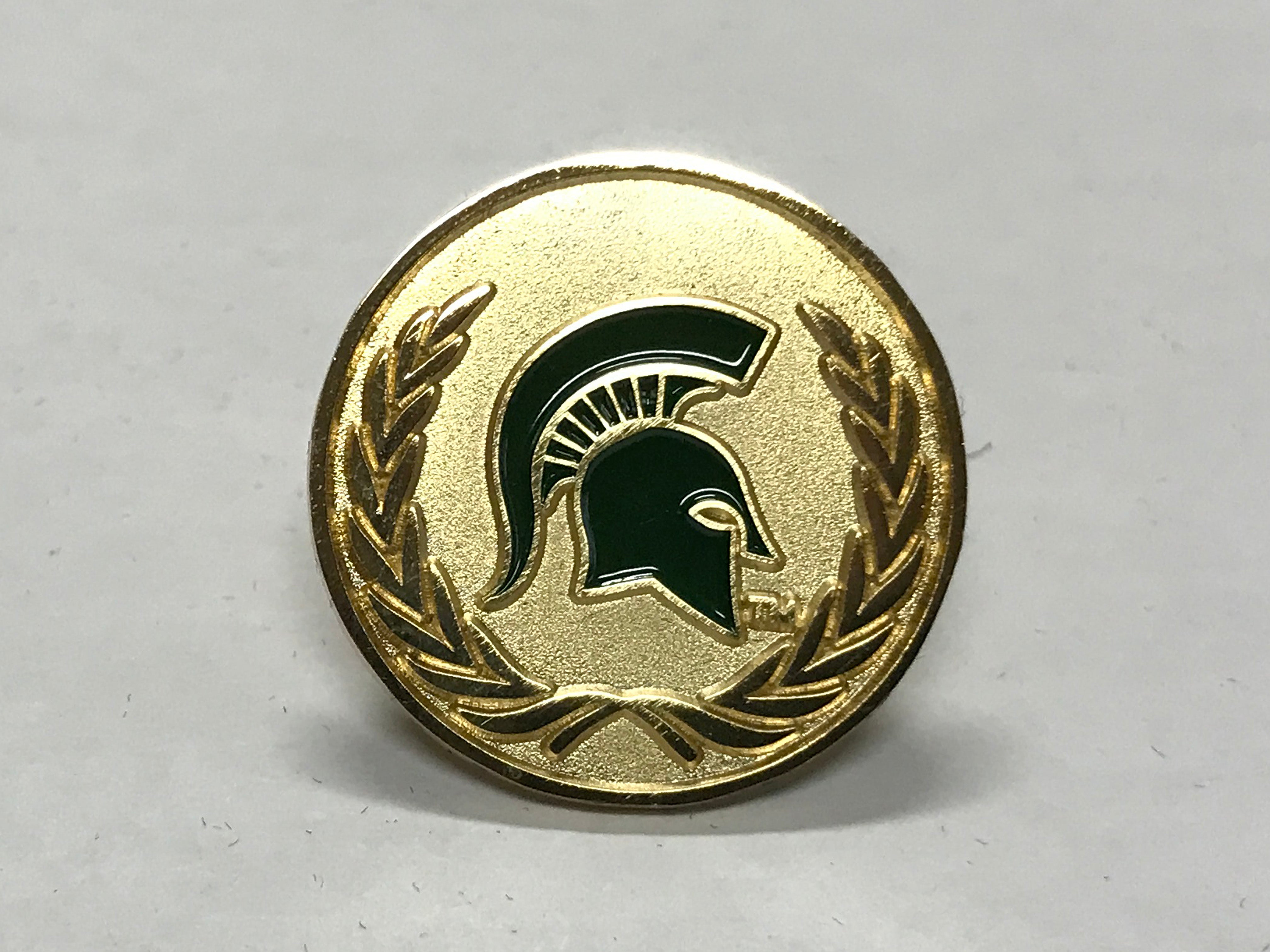 MSU Spartan Head Pinback Lapel Pin