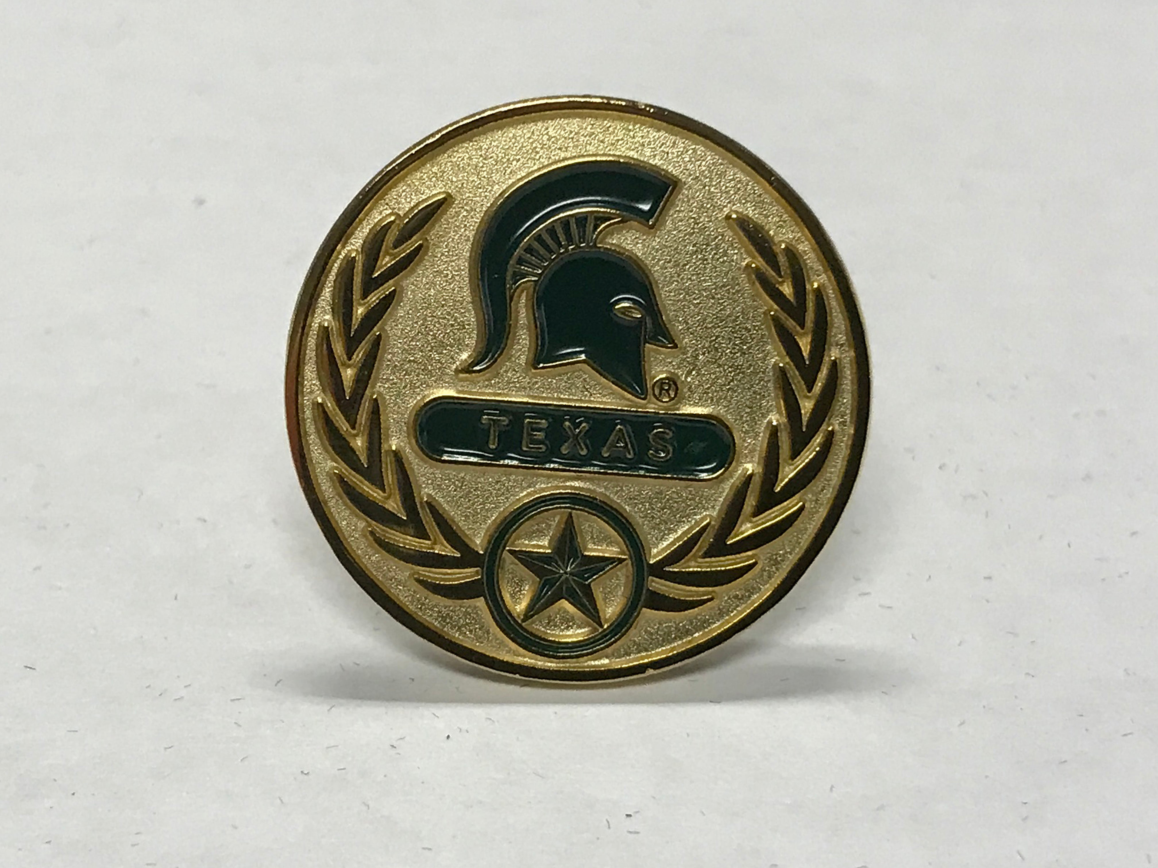 MSU Spartan Texas Pinback Lapel Pin