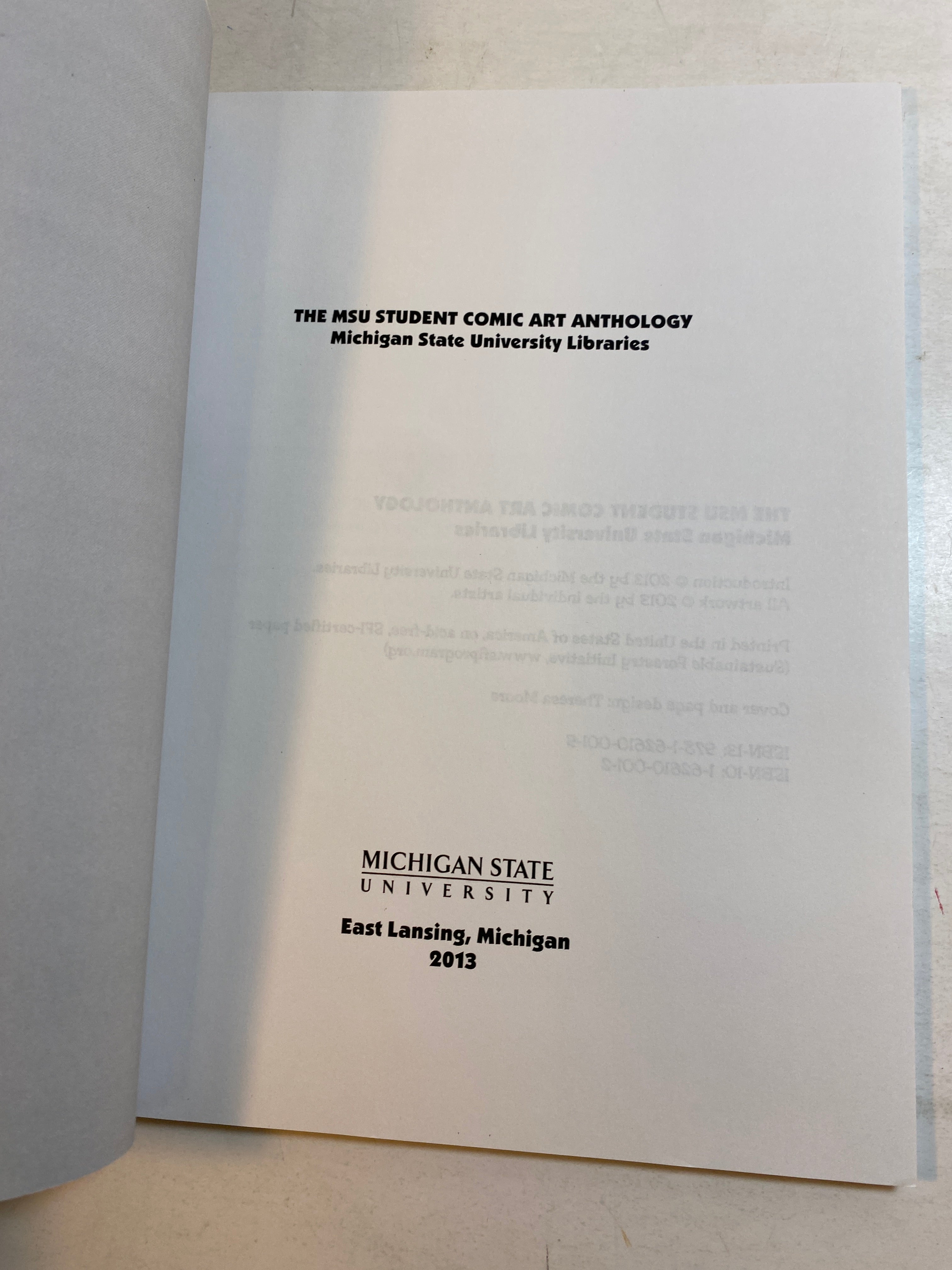 MSU Student Comic Art Anthology 2013